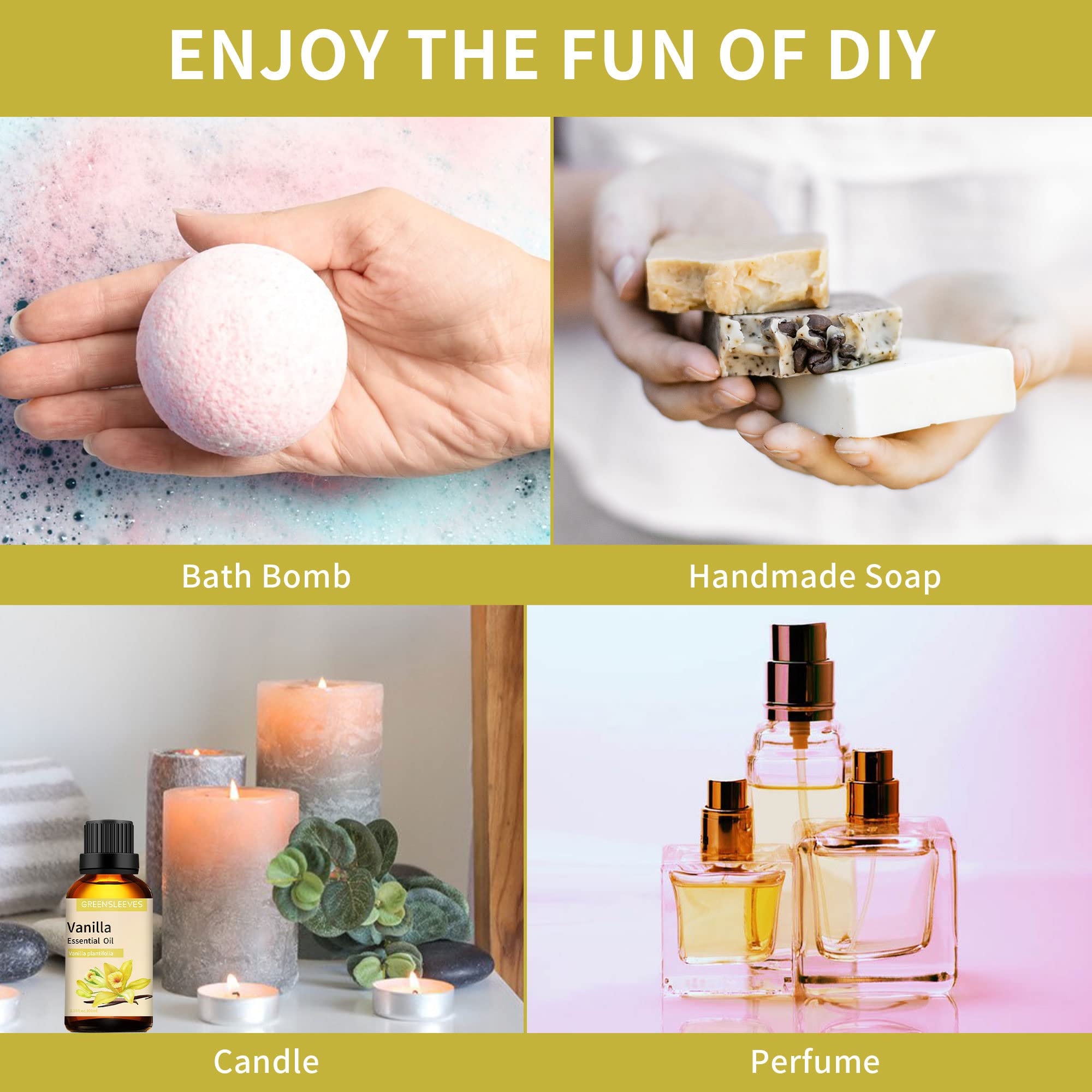 Pure Vanilla Essential Oil 100ml - 100% Natural Fragrance Oil for Aromatherapy, Diffusers, Candles, Soap Making | Relaxing Scent for Home, Spa & Massage Use