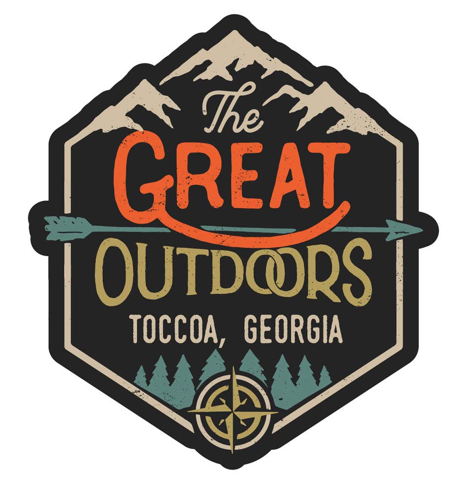 Toccoa Georgia The Great Outdoors Souvenir 4-Inch Refrigerator Magnet - Perfect for Fridge Decoration, Travel Memories & Gift Giving