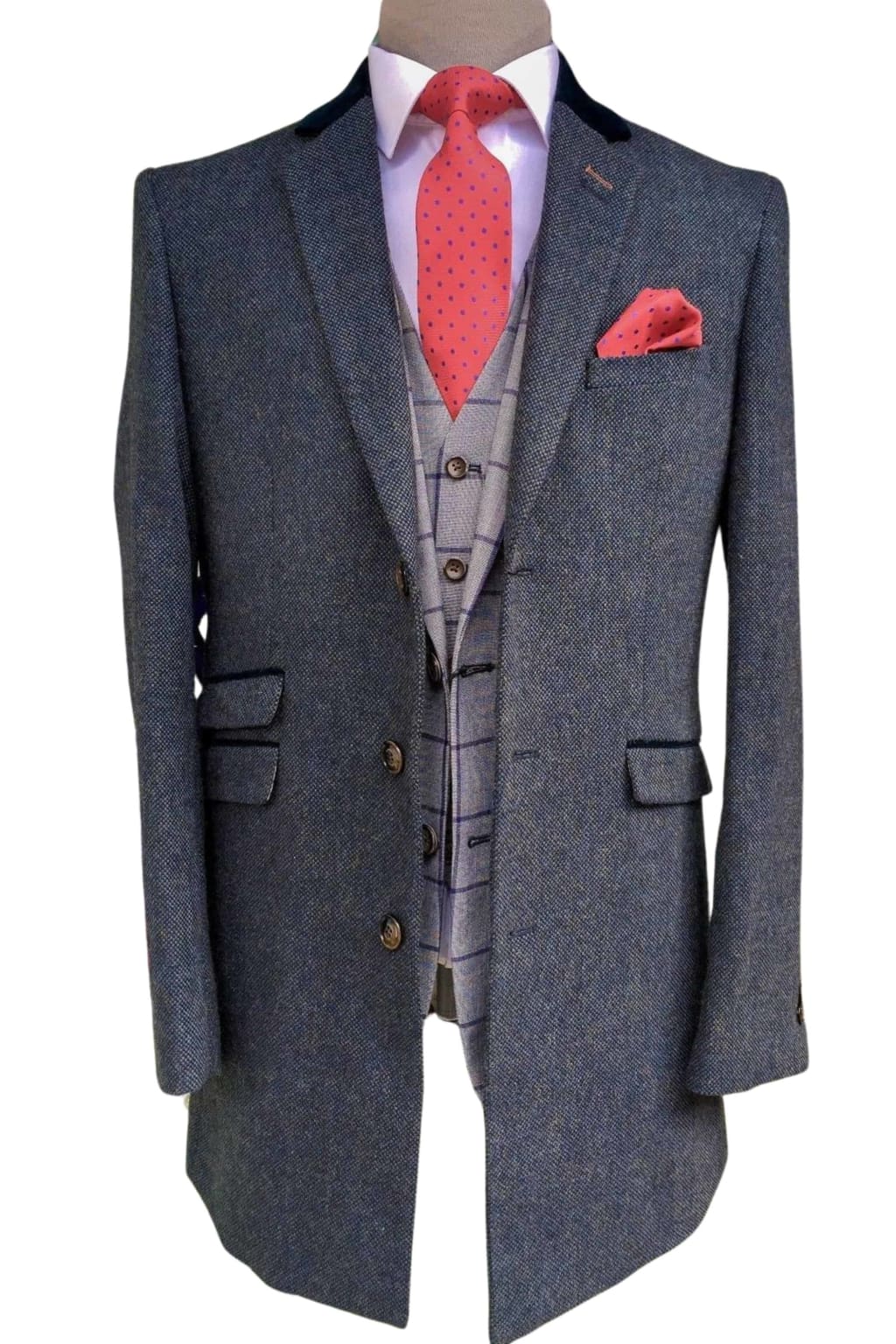 Cavani Men's Kingston Overcoat - Classic Wool Blend Winter Coat for Business & Formal Wear | Perfect for Office, Weddings & Cold Weather