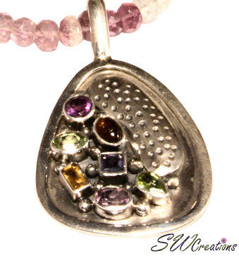 Fluorite Multi Gemstone Beaded Necklace Set - Healing Crystal Jewelry for Women | Spiritual Energy, Chakra Balancing & Meditation Accessory | Perfect for Yoga, Reiki & Mindful Gifting