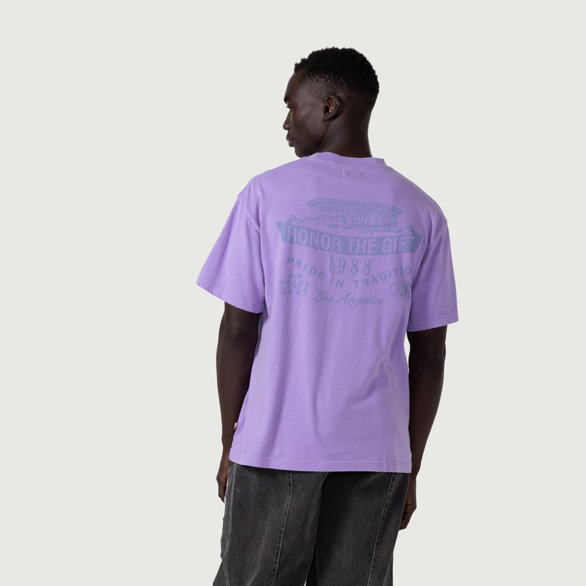 HONOR THE GIFT HTG Forum Short Sleeve T-Shirt - Purple Cotton Streetwear Tee for Men | Casual Wear, Street Style & Everyday Outfits
