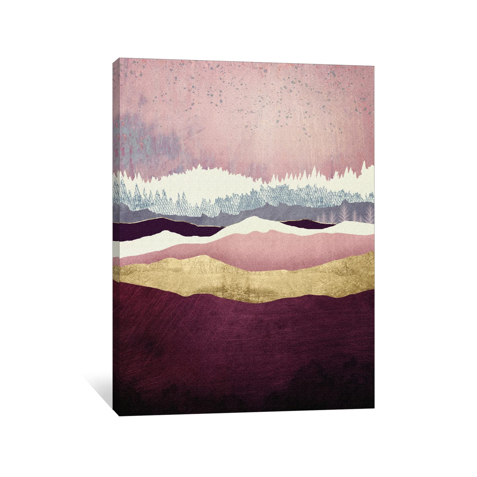 Abstract Canvas Wall Art 12x18 Inches - Modern Southwest Painting for Living Room & Bedroom Decor - Scandinavian Style Home Decoration - Perfect for Housewarming Gifts & Apartment Aesthetic Upgrade