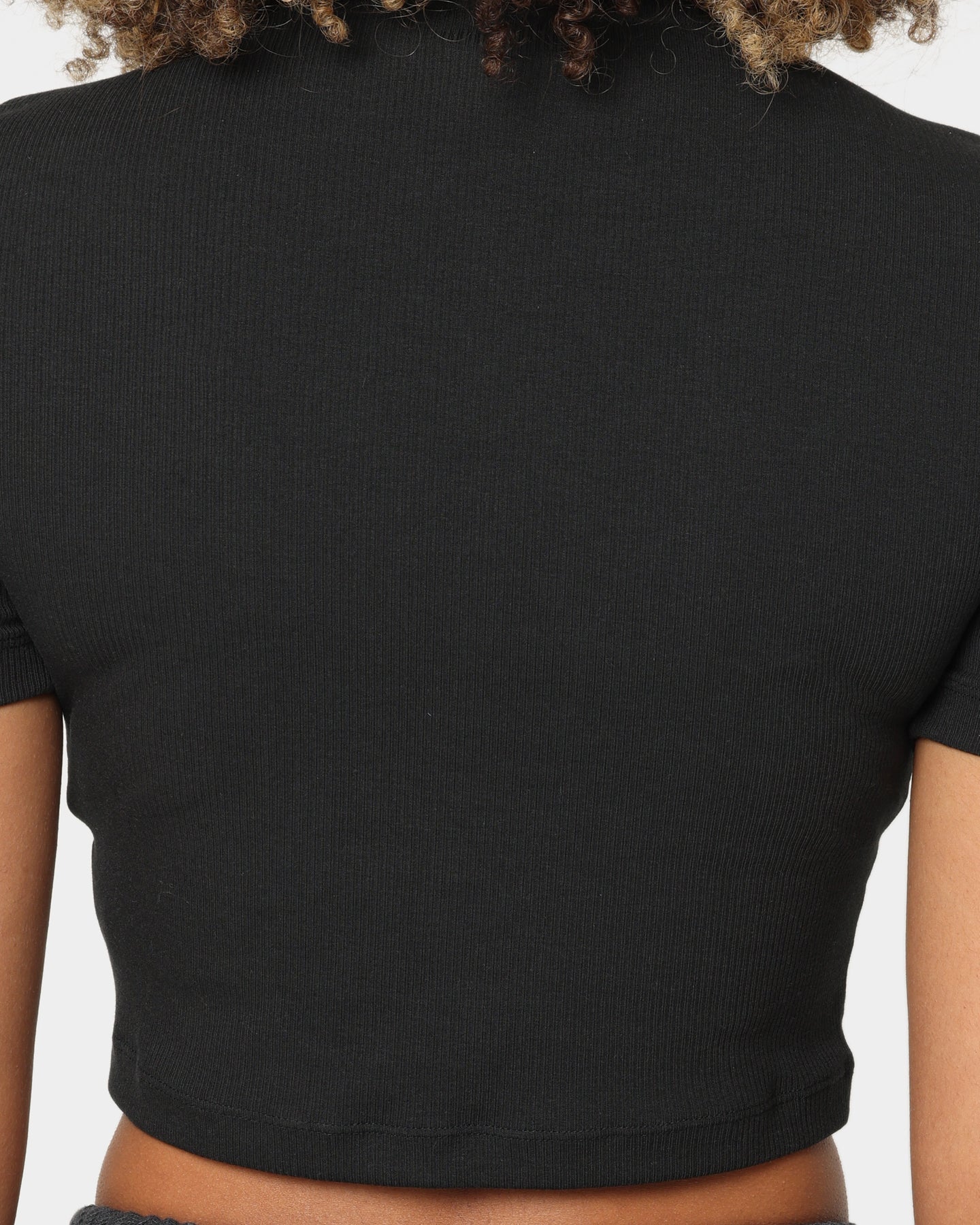 Adidas Women's Cropped T-Shirt - Black | Slim Fit Short Sleeve Athletic Top for Running, Yoga & Casual Wear