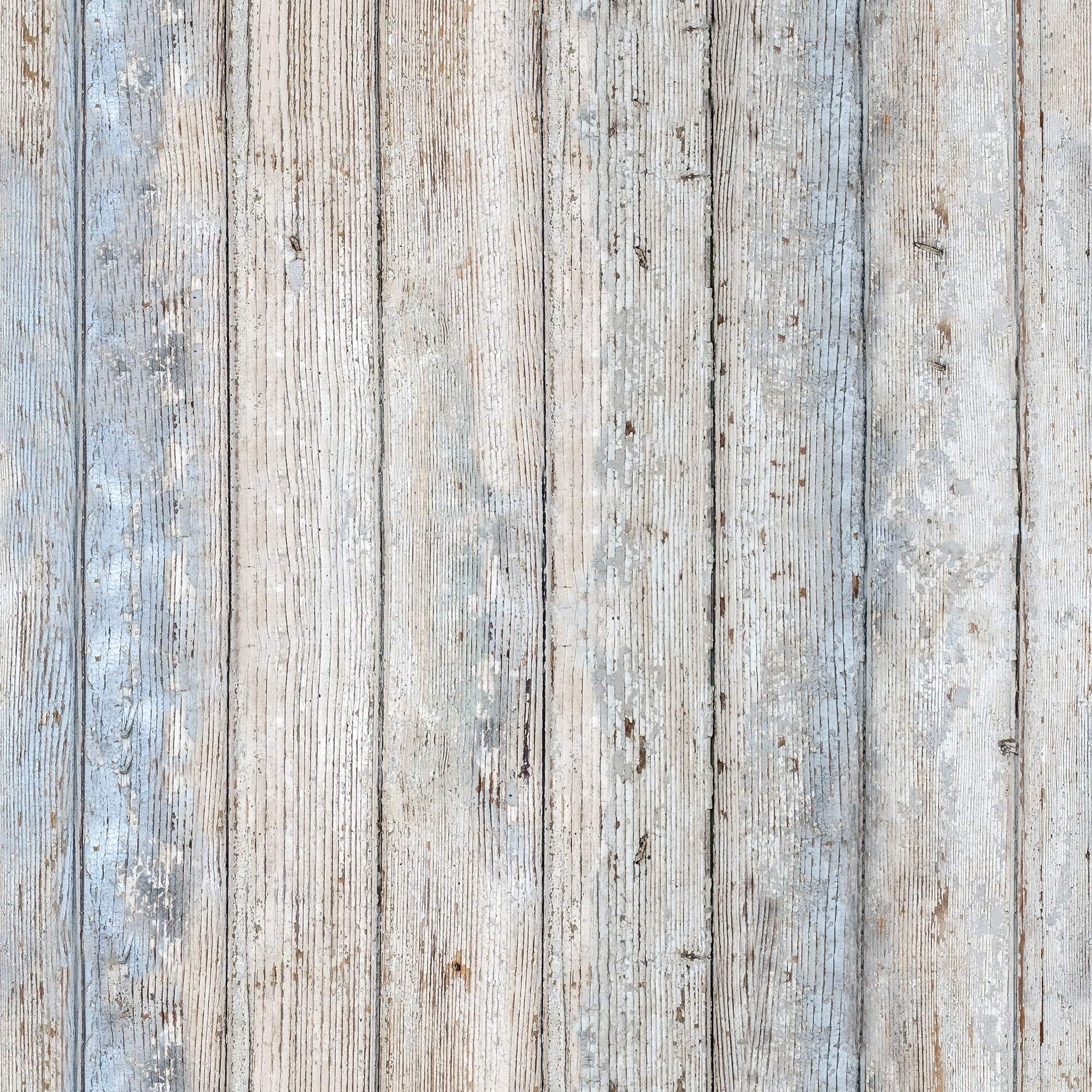Grey Faux Wood Peel and Stick Removable Wallpaper - Self-Adhesive Decorative Wall Covering for Bedroom, Living Room, Kitchen & Office Decor