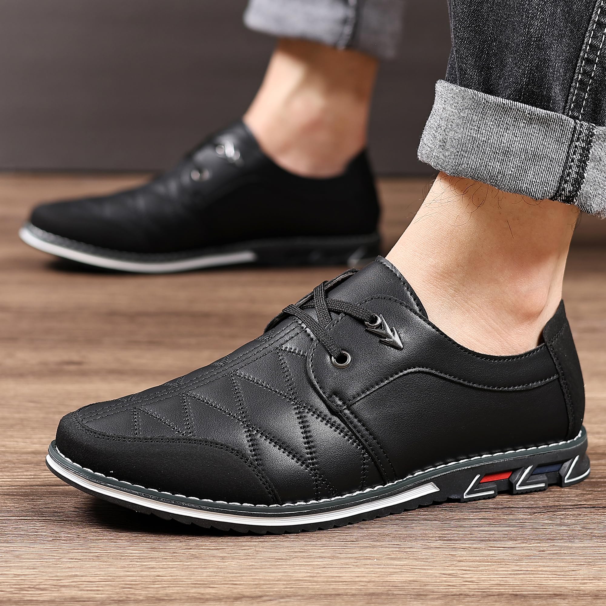 COSIDRAM Men's Casual Sneakers - Comfortable Loafers for Business, Office & Walking | Fashionable Dress Shoes for Everyday Wear & Formal Occasions