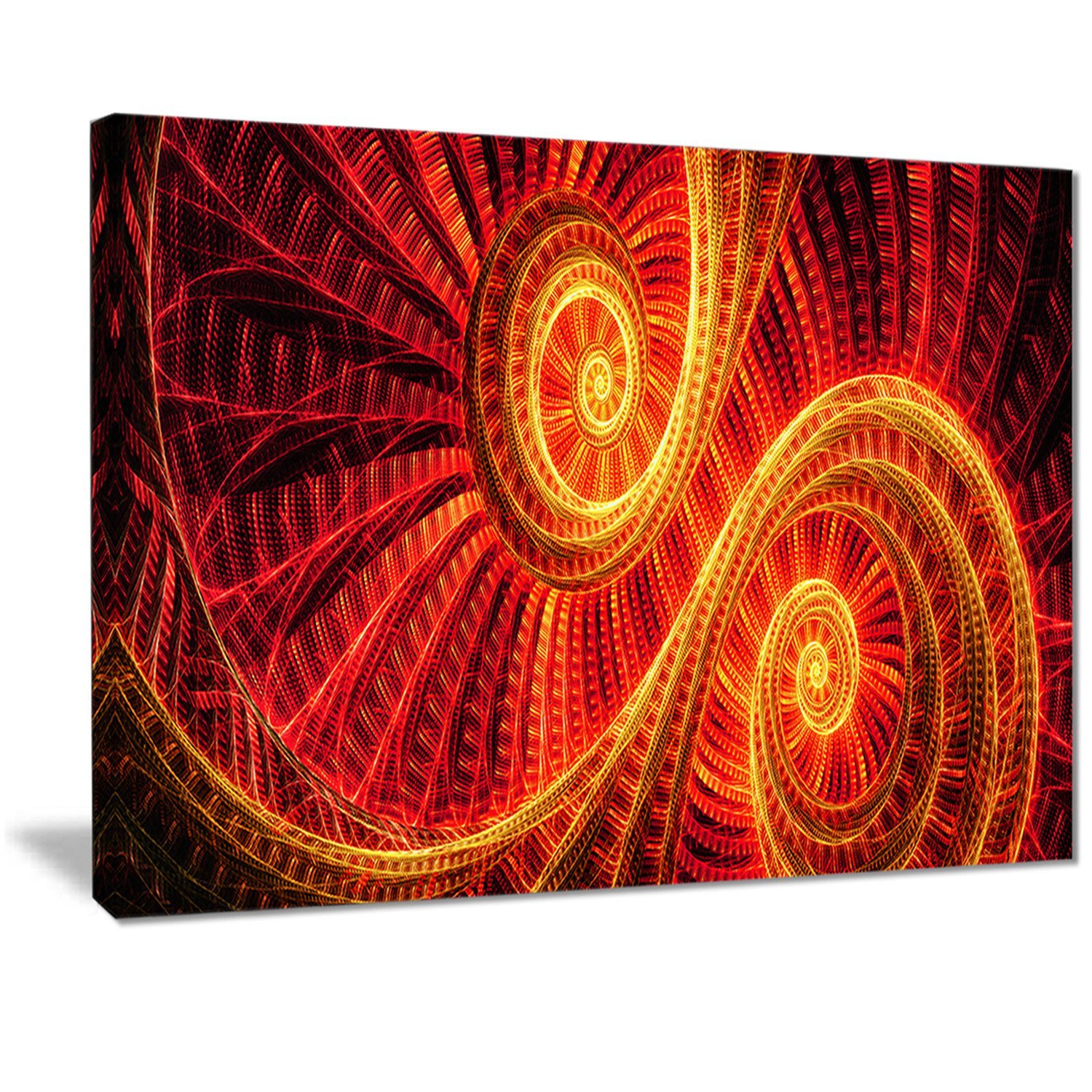 Designart Sun Dance Large Digital Metal Wall Art - MT3002 - 48x28 Inches - 4 Panel Set - Modern Abstract Wall Decor for Living Room, Bedroom & Office