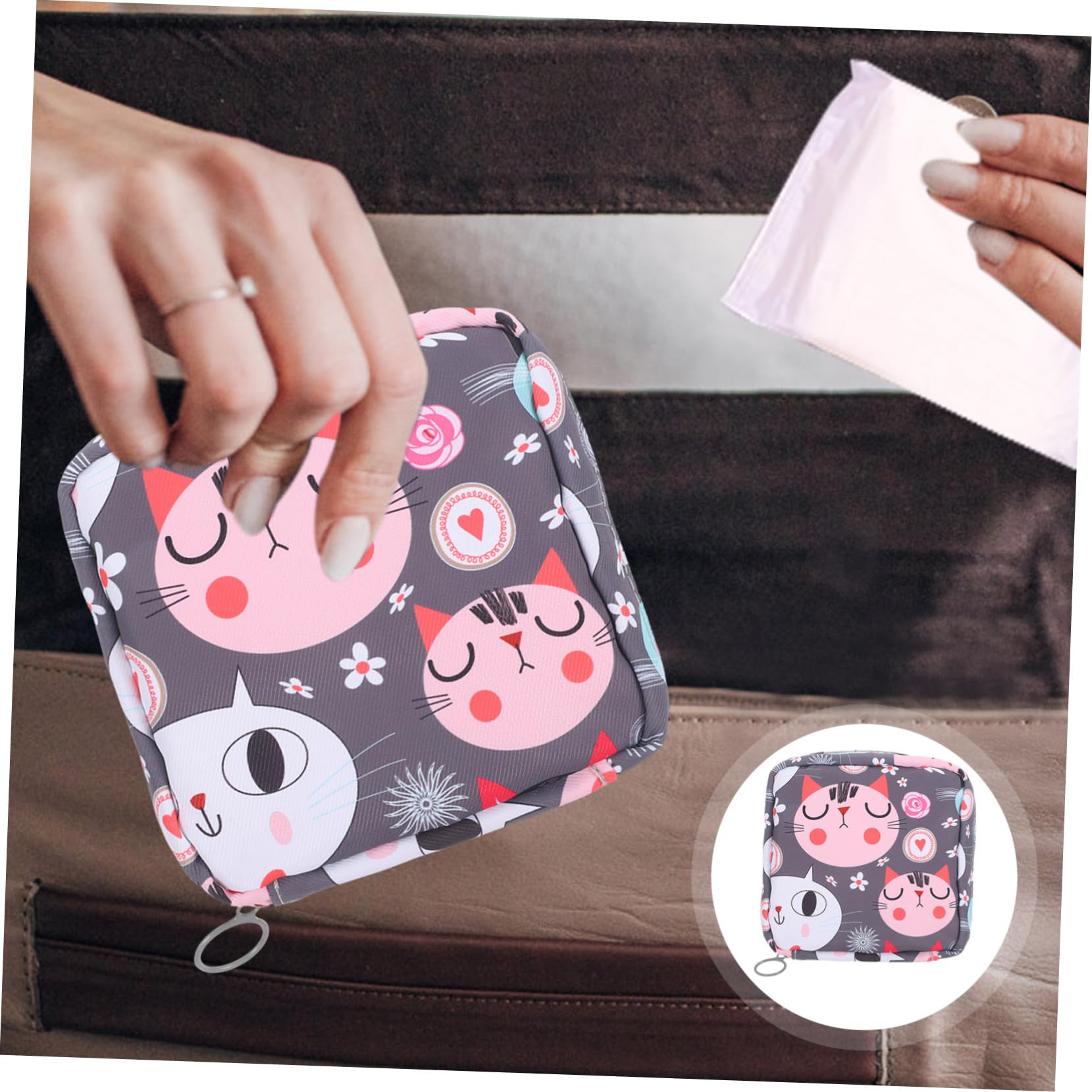 Mobestech Women's Travel Organizer Bag - Waterproof Underwear & Sanitary Pad Storage Pouch for Handbags, Gym, and Travel Accessories | Perfect for Daily Use, Workouts, and On-the-Go Essentials