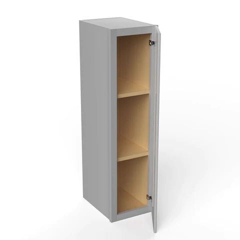 36 Inch Wall Cabinet - 9W x 36H x 12D Grey Shaker Style Bathroom Storage Cabinet for Small Spaces | Perfect for Bathroom, Kitchen, Laundry Room Organization