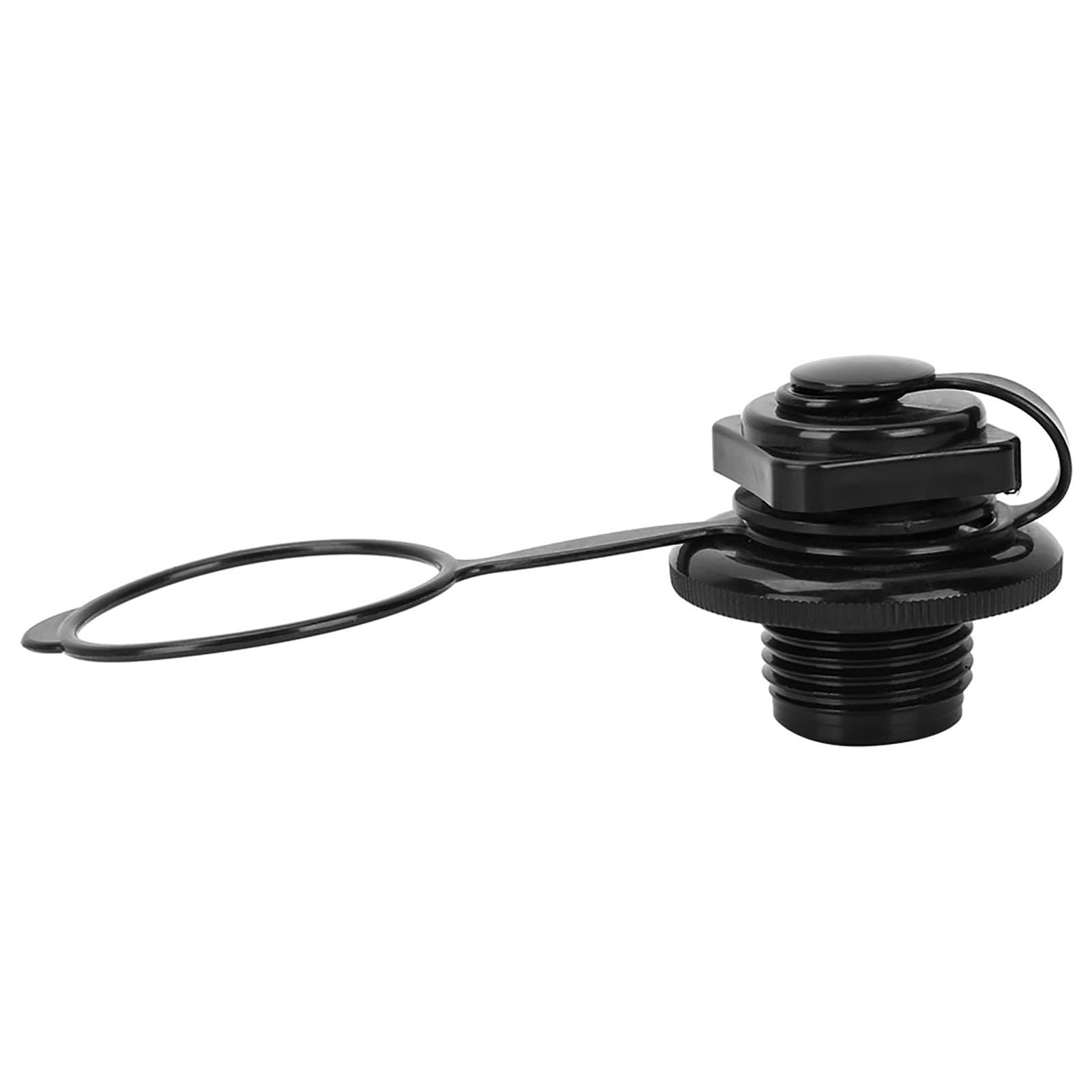 **23.9mm Black Plastic Inflatable Boat Air Valve - Replacement Boston Valve for Kayak, Raft, Canoe & Rubber Pool | Durable Gas Plug for Fishing & Water Sports**    *(Use Case: Perfect for inflatable boats, kayaks, rafts, canoes, and rubber pools to ensure airtight sealing during fishing, paddling, and water adventures.)*