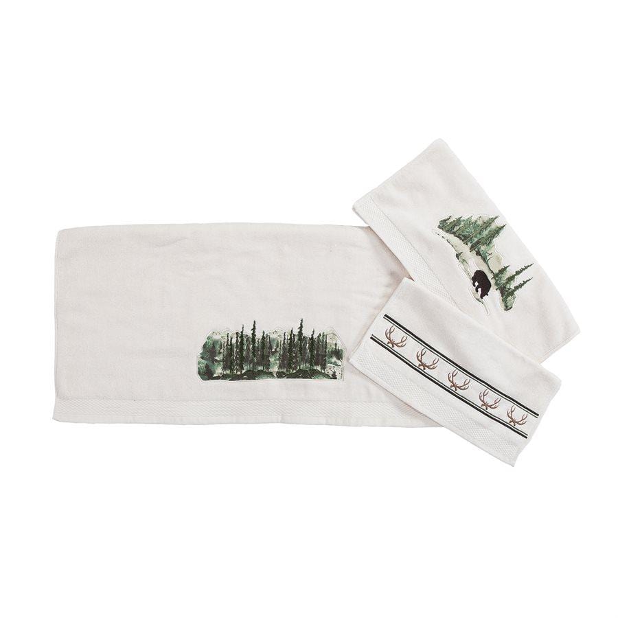Premium 3-Piece Cotton Bath Towel Set - Soft & Absorbent, Cream Color - Perfect for Bathroom, Spa, and Beach Use
