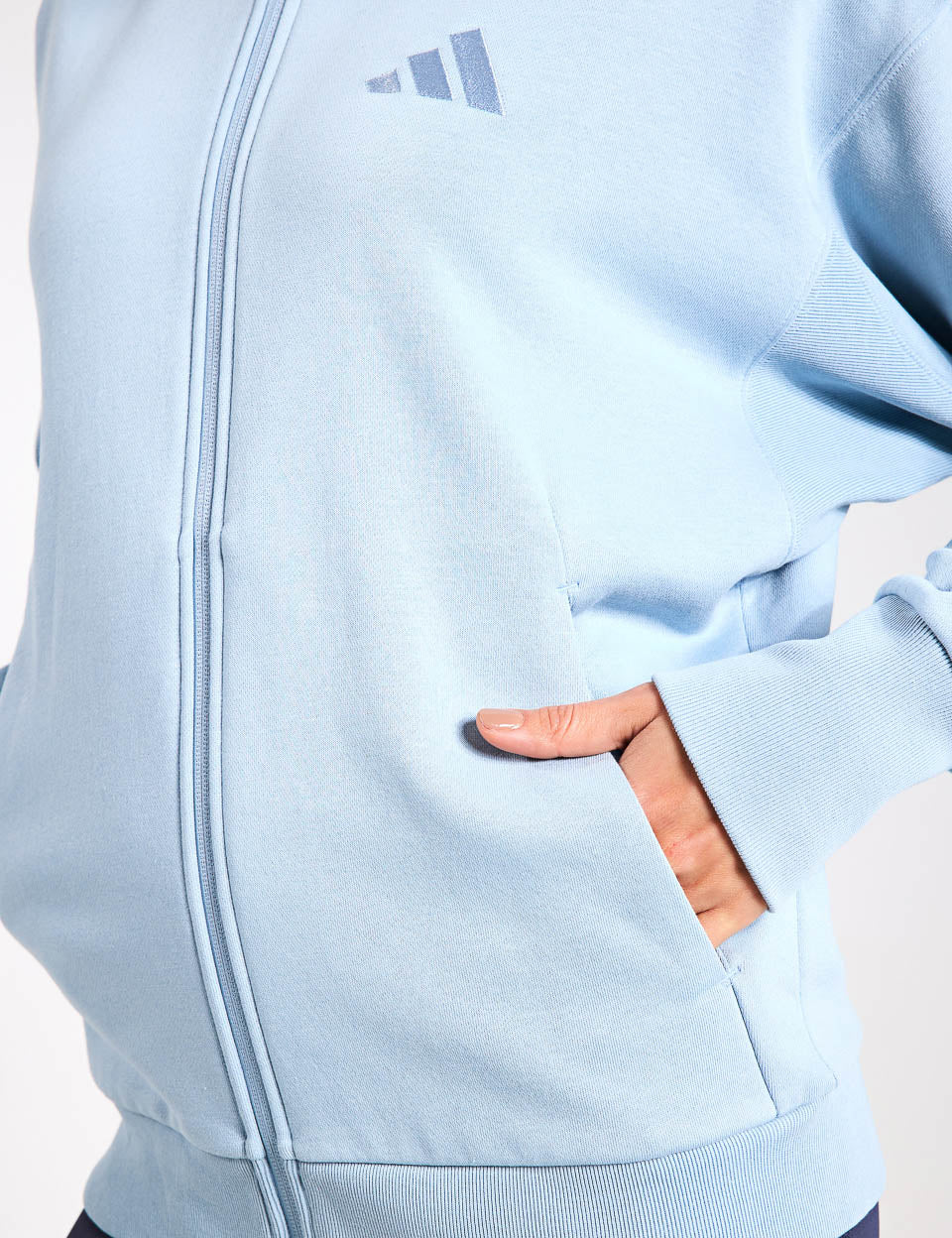 ALL SZN Fleece Full Zip Hoodie for Men & Women - Soft Warm Wonder Blue Pullover for Outdoor Activities, Casual Wear & Travel