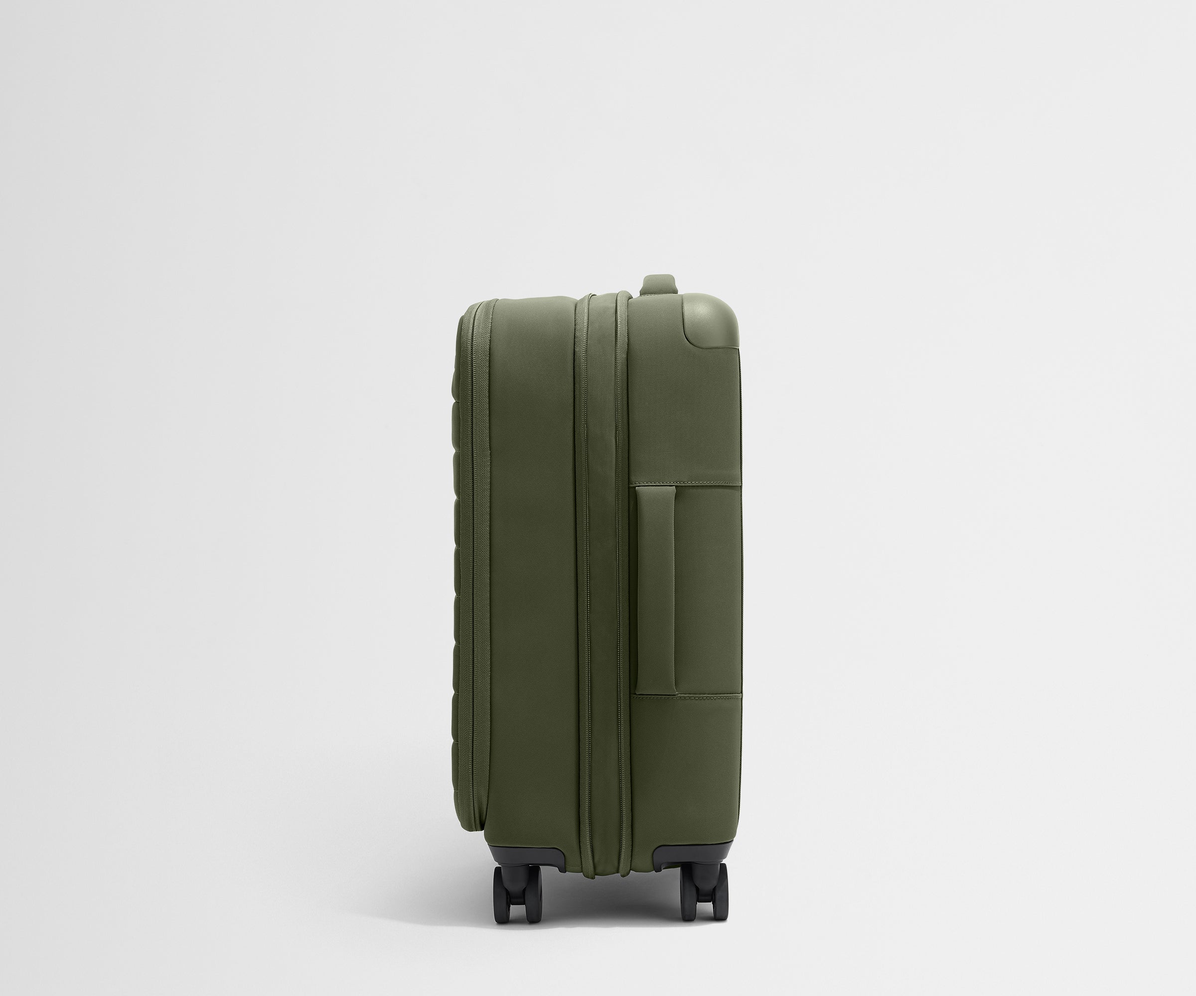 Olive Green Softside Bigger Carry On Luggage - Perfect for Air Travel, Weekend Getaways & Business Trips