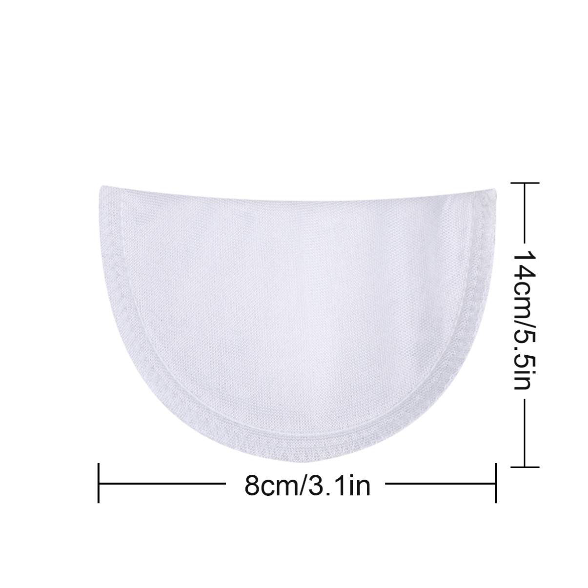 1 Pair Reusable Shoulder Enhancer Pads for Suits, Coats & Shirts - Sticky Shoulder Pads for Women & Men (White) | Perfect for Formal Wear, Business Attire & Dress Enhancement