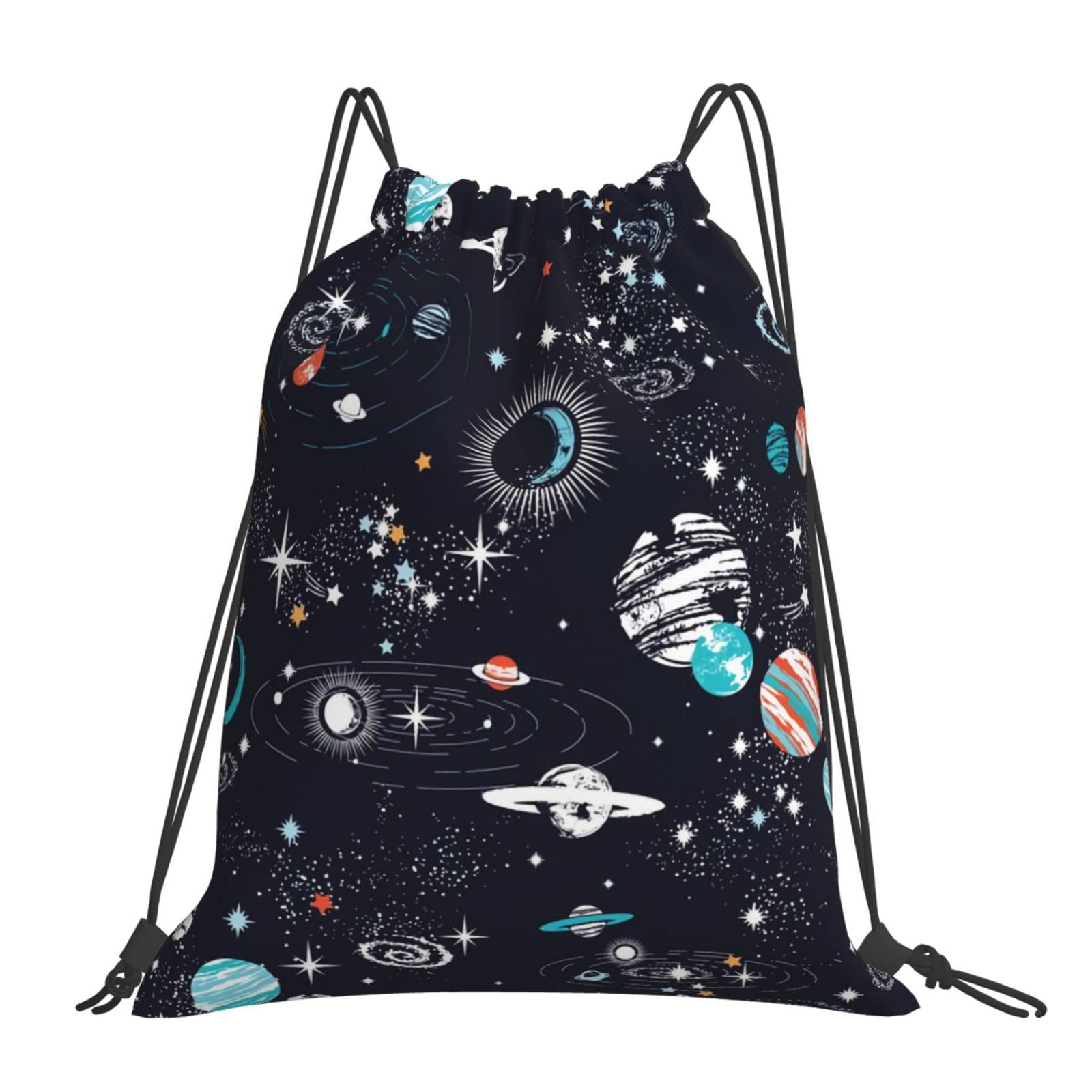 Stocakes Space Galaxy Constellation Unisex Drawstring Backpack - Waterproof Polyester Gym Bag for Men & Women - Perfect for Sports, Travel & Everyday Use