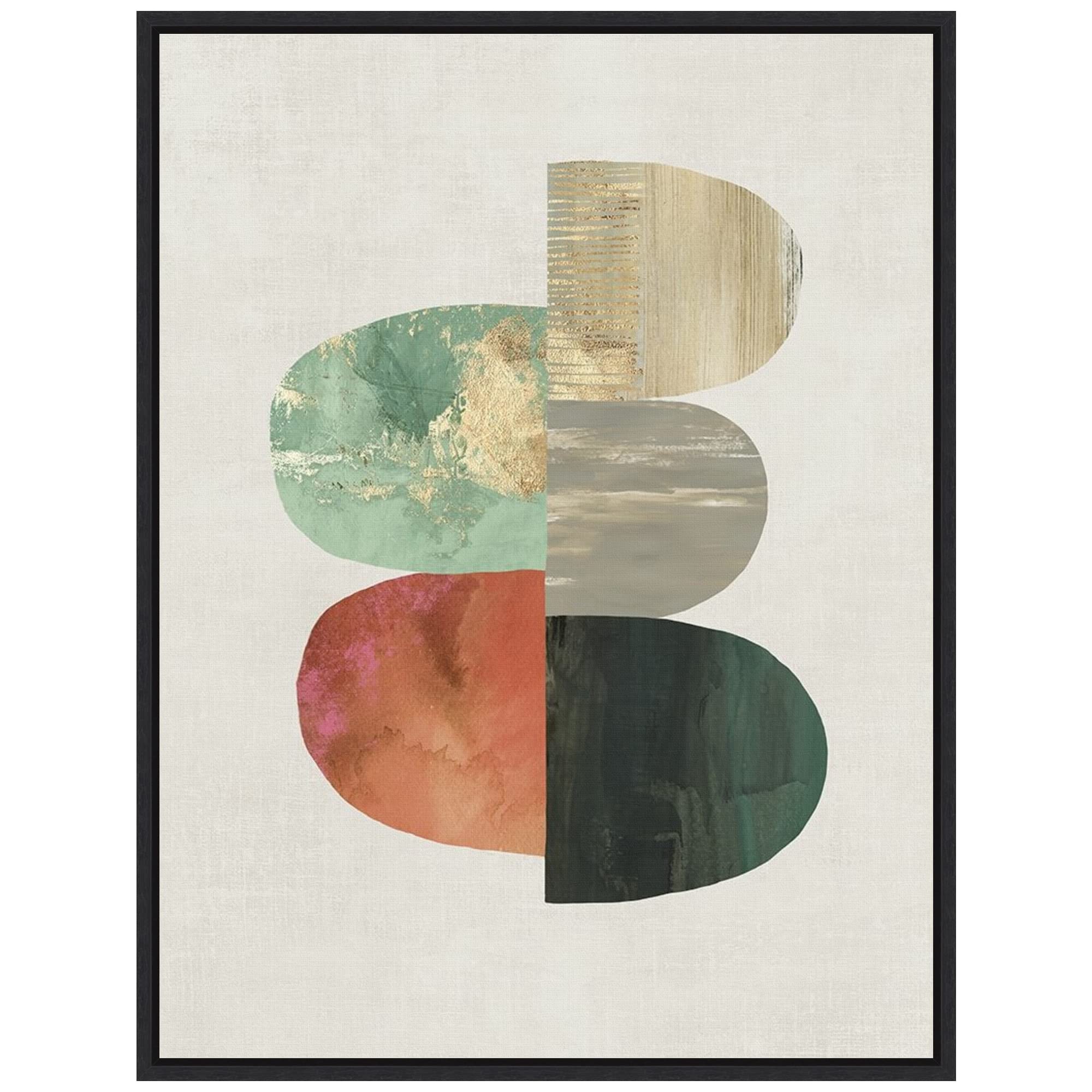 Amanti Art Framed Canvas Wall Art 24x18 - Evolving Energy I by Tom Reeves | Abstract Modern Contemporary Decor | Ready-to-Hang Painting for Living Room, Bedroom, Bathroom & Office | Premium Framed Wall Art Canvas for Home & Office Decor