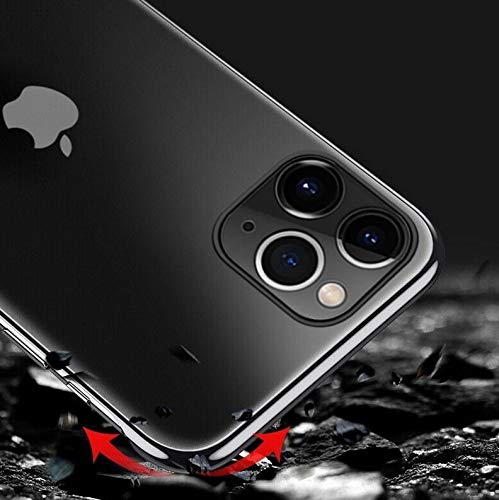 REALCASE iPhone 11 Pro Case - Slim Matte TPU Back Cover with Shockproof Bumper | Frameless Design | Compatible with iPhone 11 Pro (F-Black) | Perfect for Everyday Protection & Style