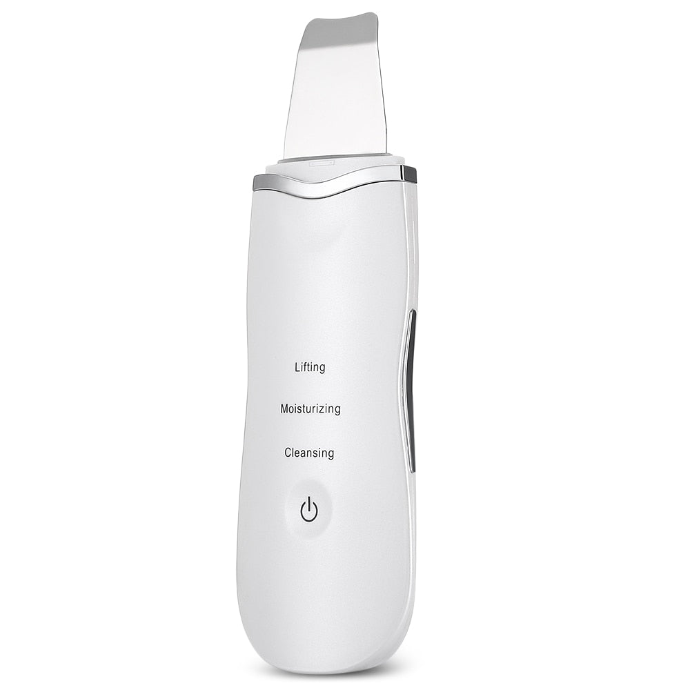 Professional Ultrasonic Face Skin Scrubber - Blackhead Remover & Pore Cleaner for Deep Cleansing - Perfect for Daily Skincare & Spa Treatment at Home