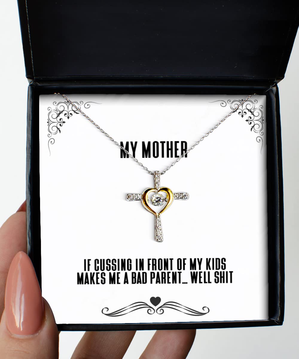 Unique Mother's Cross Dancing Necklace - Elegant Religious Jewelry Gift for Mom, Women, Wife | Perfect for Church, Special Occasions & Everyday Wear
