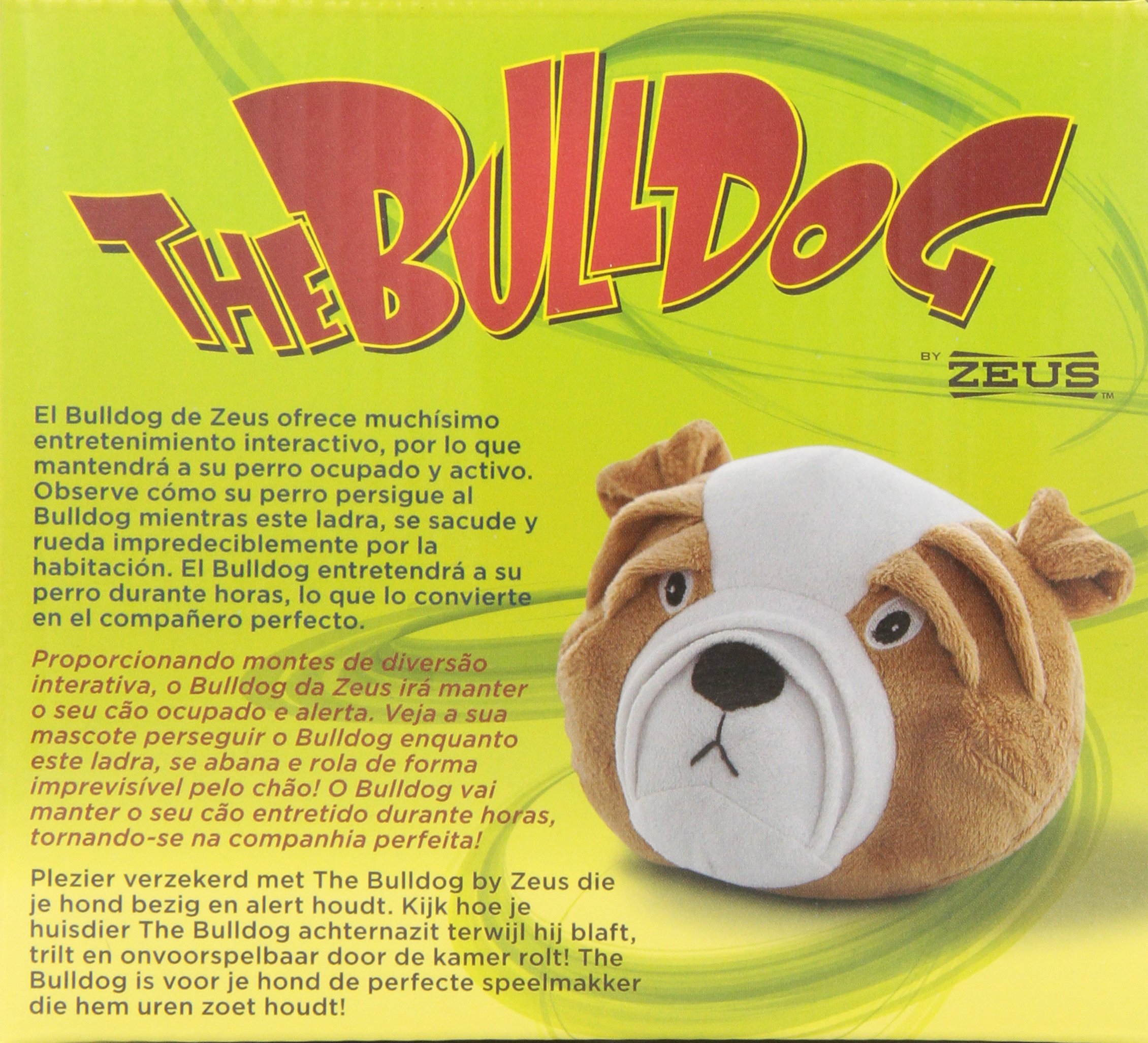 ZEUS The Bulldog - Durable Interactive Dog Toy for Large & Small Breeds - Includes 3 AAA Batteries - Perfect for Playtime, Training & Anxiety Relief