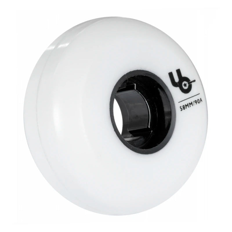 Undercover Team 58mm Skateboard Wheels - 4 Pack Set for Street & Park Skating - High Performance Urethane Wheels for Smooth Ride & Tricks