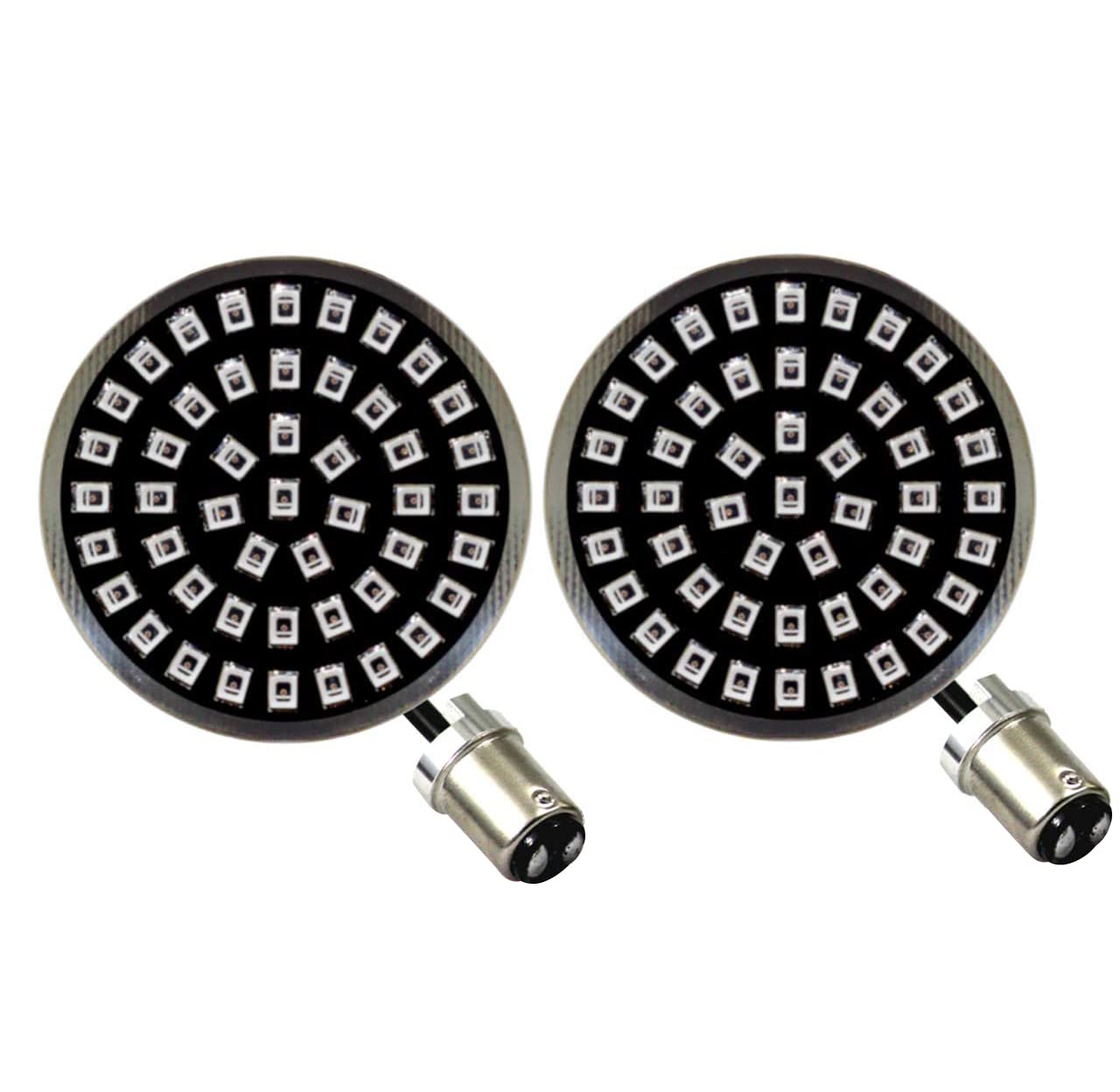 Eagle Lights 8748RTS-G2B Midnight Edition 2 Inch Rear LED Turn Signals, Running Lights & Brake Lights for Harley Davidson Motorcycles - Enhanced Visibility & Safety for Night Riding & Custom Bike Builds