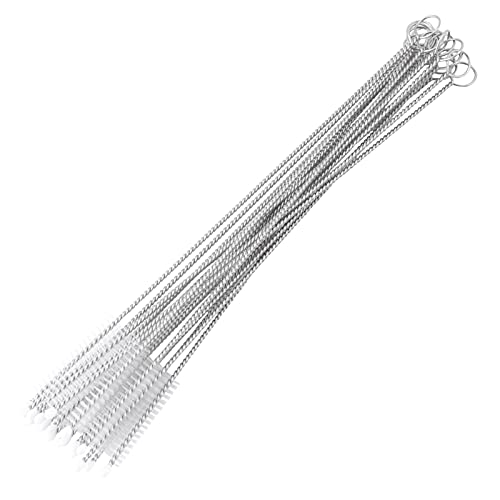 Non-Toxic Baby Bottle Cleaning Brushes - 20Pcs Stainless Steel Handle Pipe Cleaners for Bottles, Cups & Straws | Safe & Easy to Clean | Perfect for Baby Feeding, Travel & Home Use