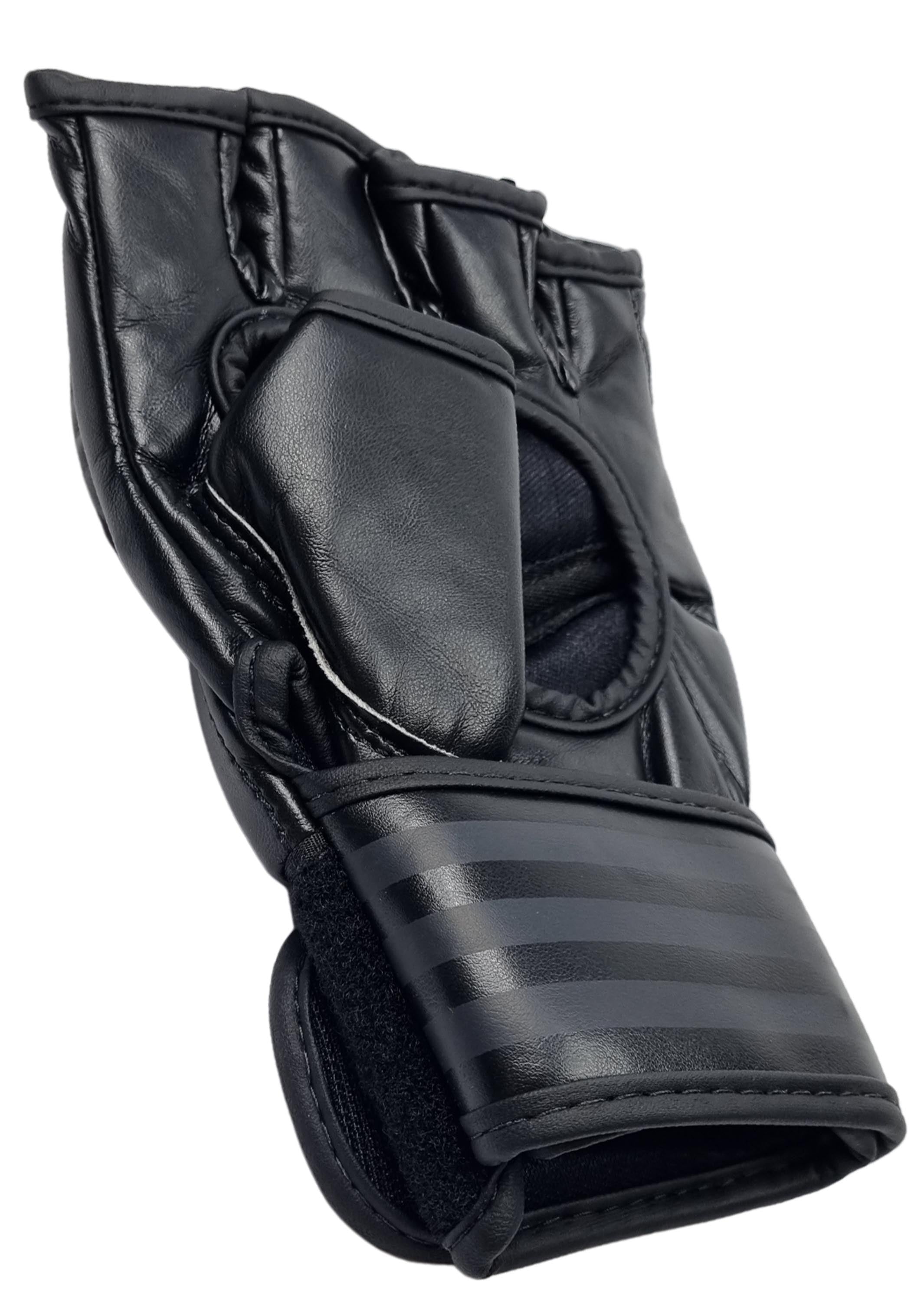 Adidas Combat Sports Gloves for Boxing, MMA & Training - Black/Silver (ADICSG07 BS) - Perfect for Sparring, Heavy Bag Work & Fitness Training