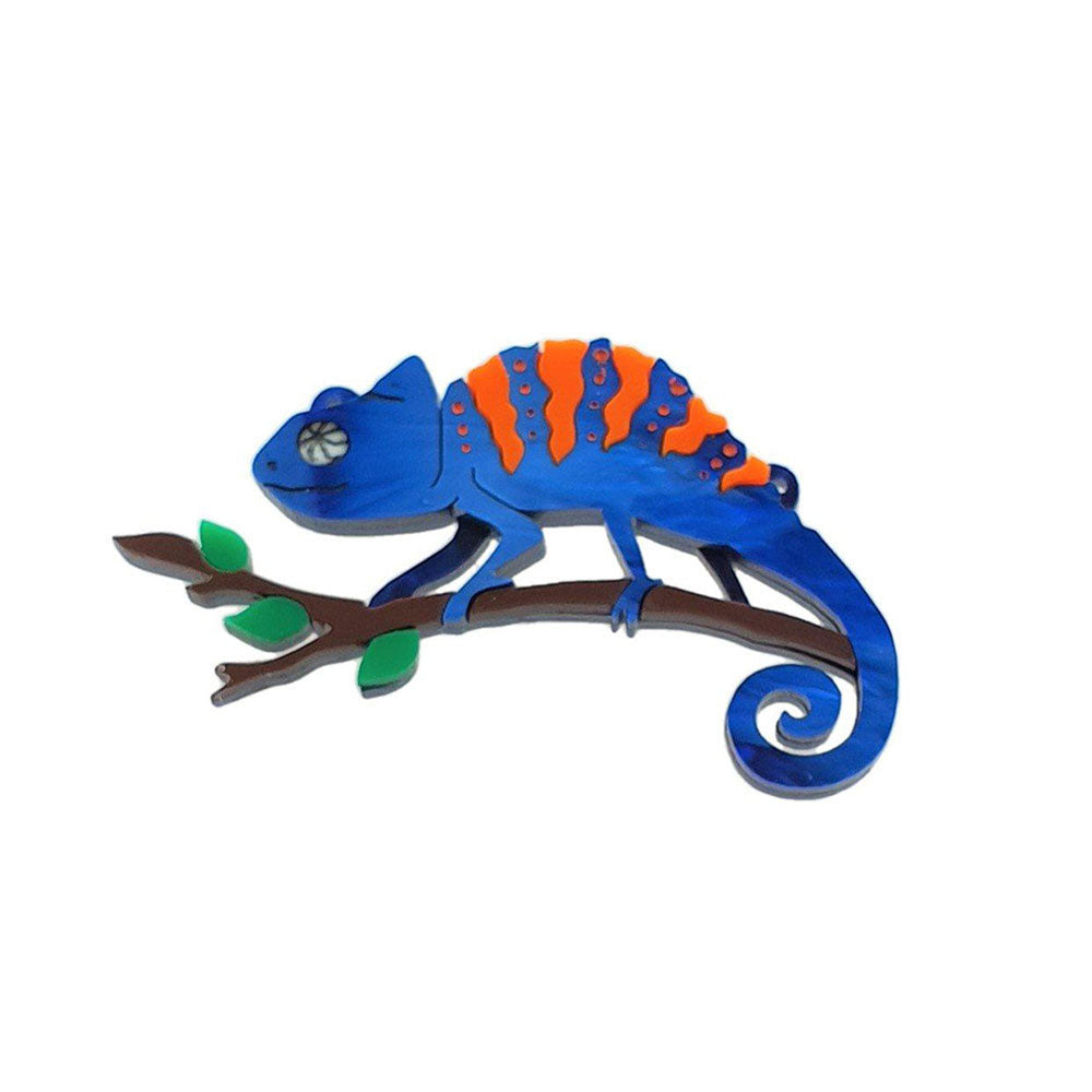 Elegant Chameleon Brooch - Adjustable Pin for Women | Vintage Style Reptile Jewelry by Cherryloco | Perfect for Parties, Weddings & Special Occasions