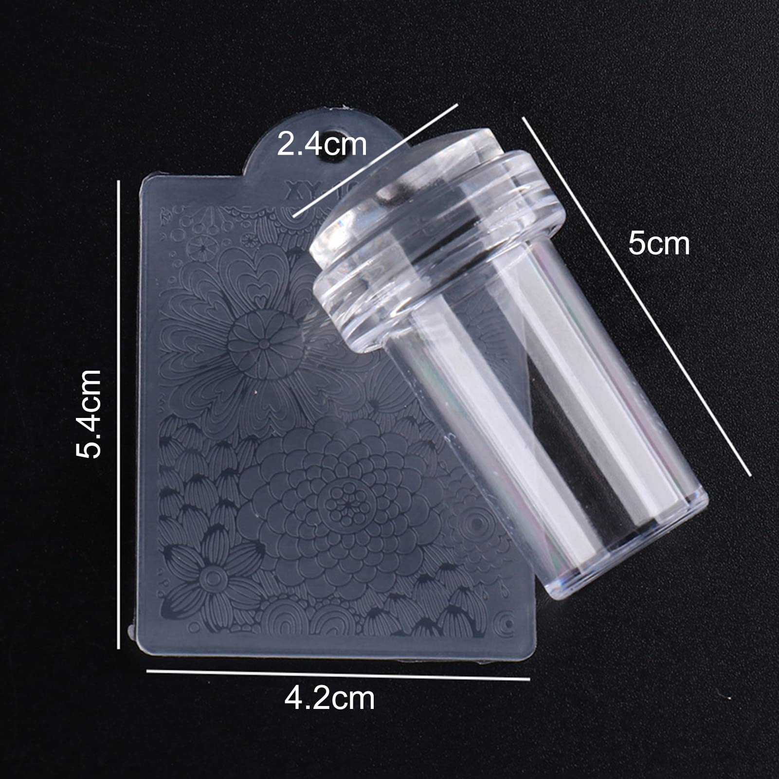 Wirlsweal Nail Art Stamper Kit - Portable & Reusable Nail Stamp Tool with Anti-Dust Design for DIY Manicures - Perfect for Home Nail Art, Salon Use & Travel Essentials