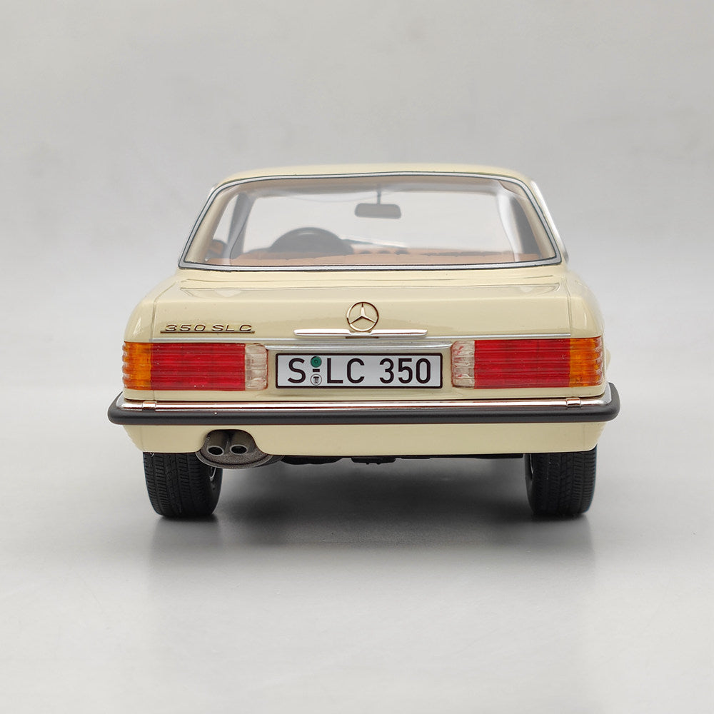 1:18 Scale Mercedes Benz 350 SLC W107 1973 Limited Edition White Resin Model Car - Collectible Diecast for Display, Gifts & Car Enthusiasts