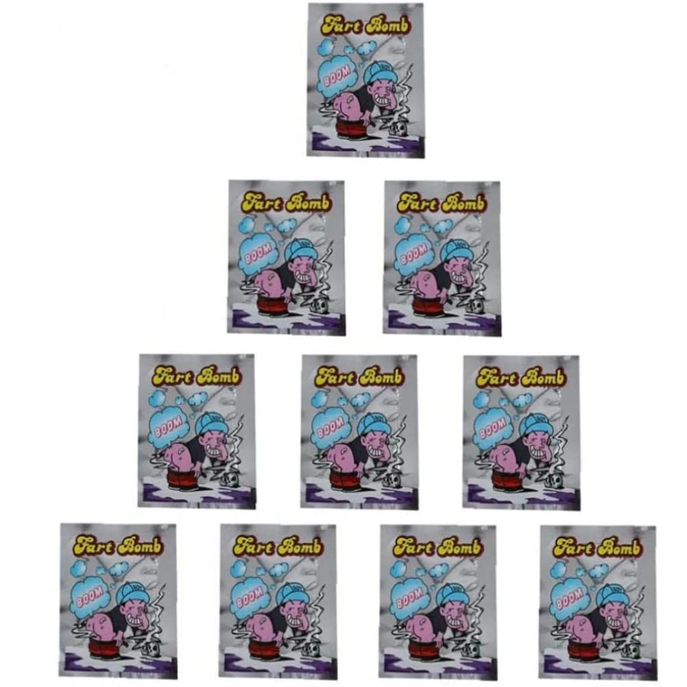 Zuoshini Bomb Bags Set of 10 - Funny Prank Joke Toys for Kids & Adults - Stinky Smelly Novelty Gag Gifts - Perfect for Birthday Parties, Pranks & Practical Jokes (Great for Office Humor & Family Gatherings)