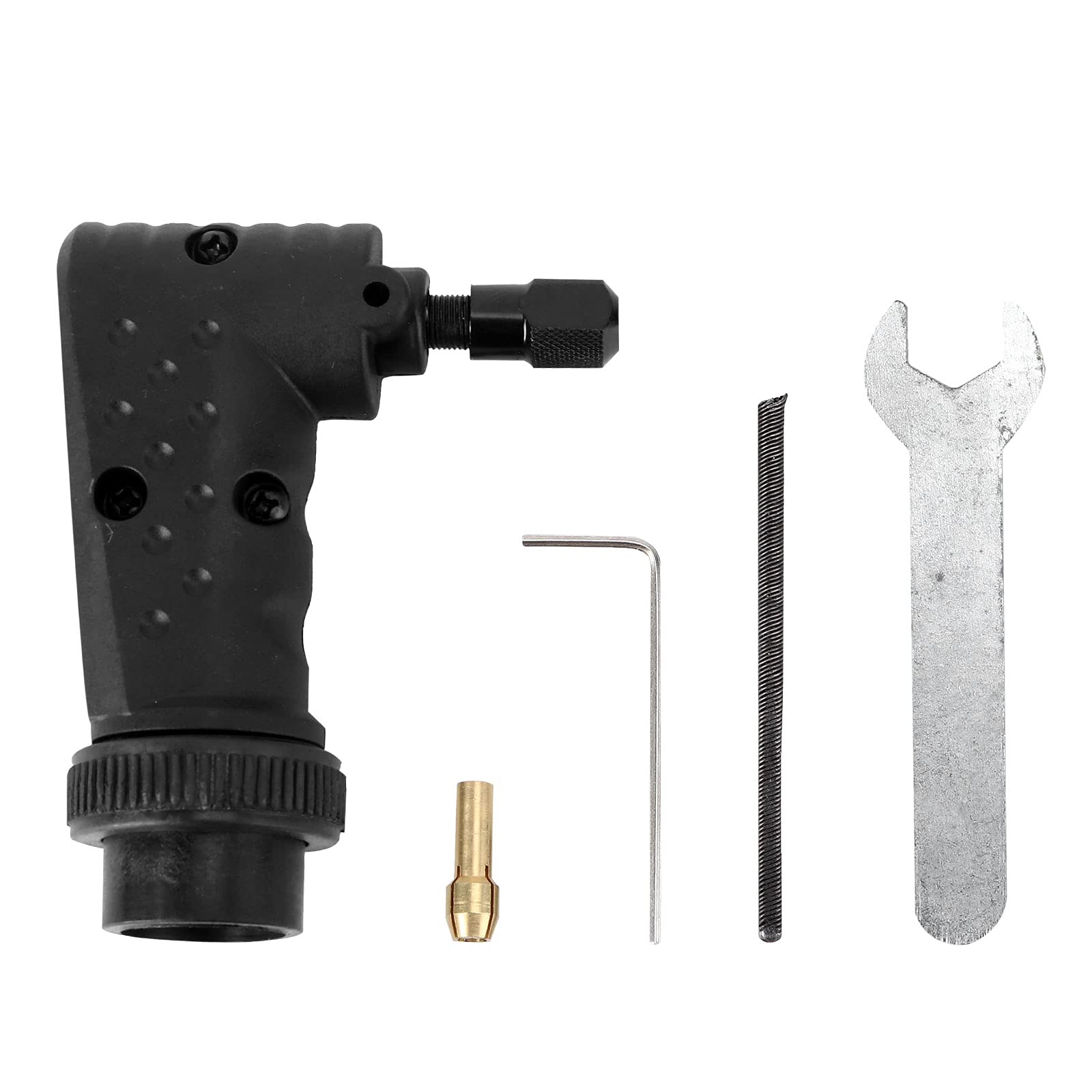 90° Right Angle Drill Attachment - Electric Grinding Kit & Rotary Converter for Tight Spaces | Perfect for DIY, Woodworking, and Home Renovation Projects