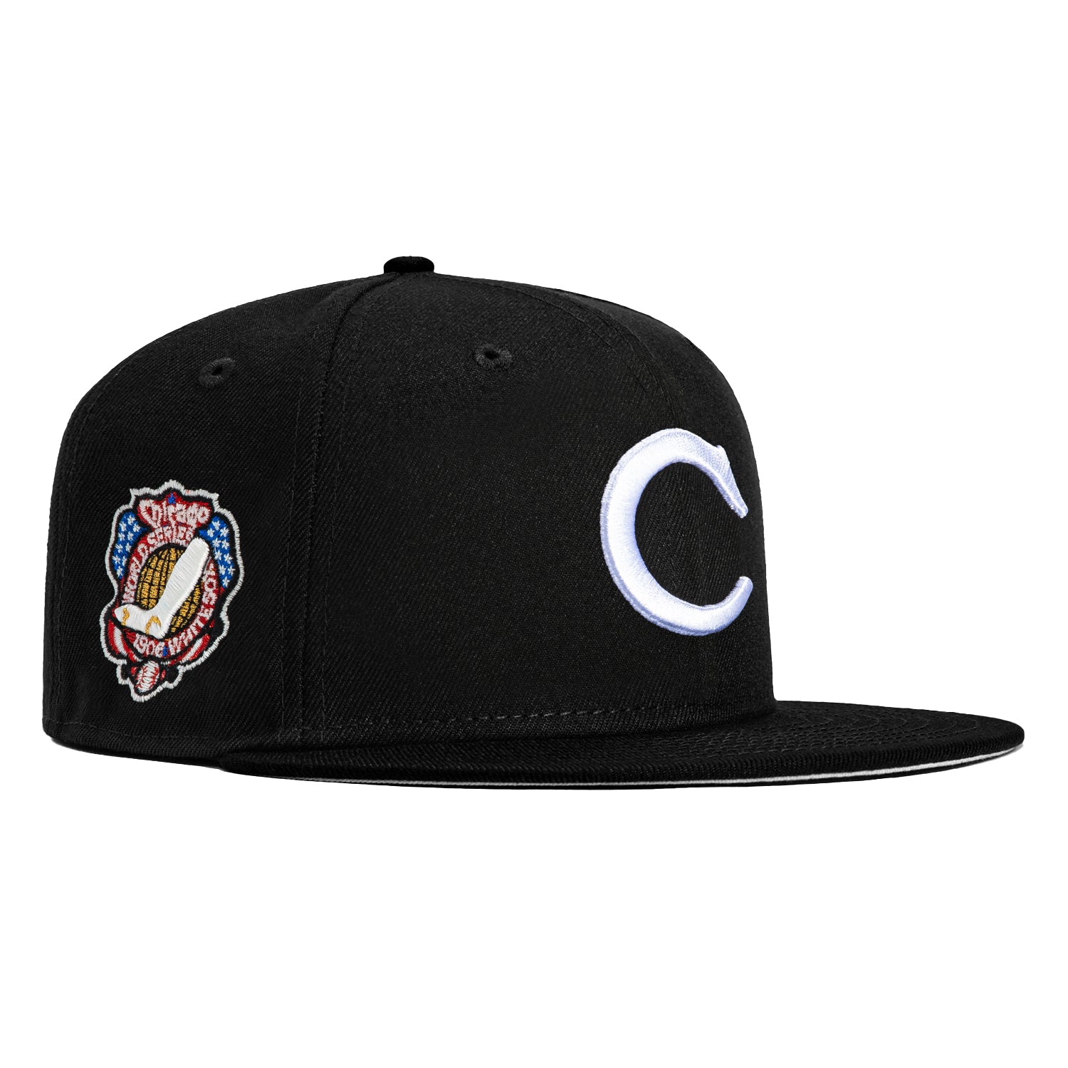 New Era 59Fifty Chicago White Sox 1906 World Series Patch Snapback Hat - Black & White - Official MLB Licensed Baseball Cap for Men & Women - Perfect for Games, Collecting & Streetwear Fashion