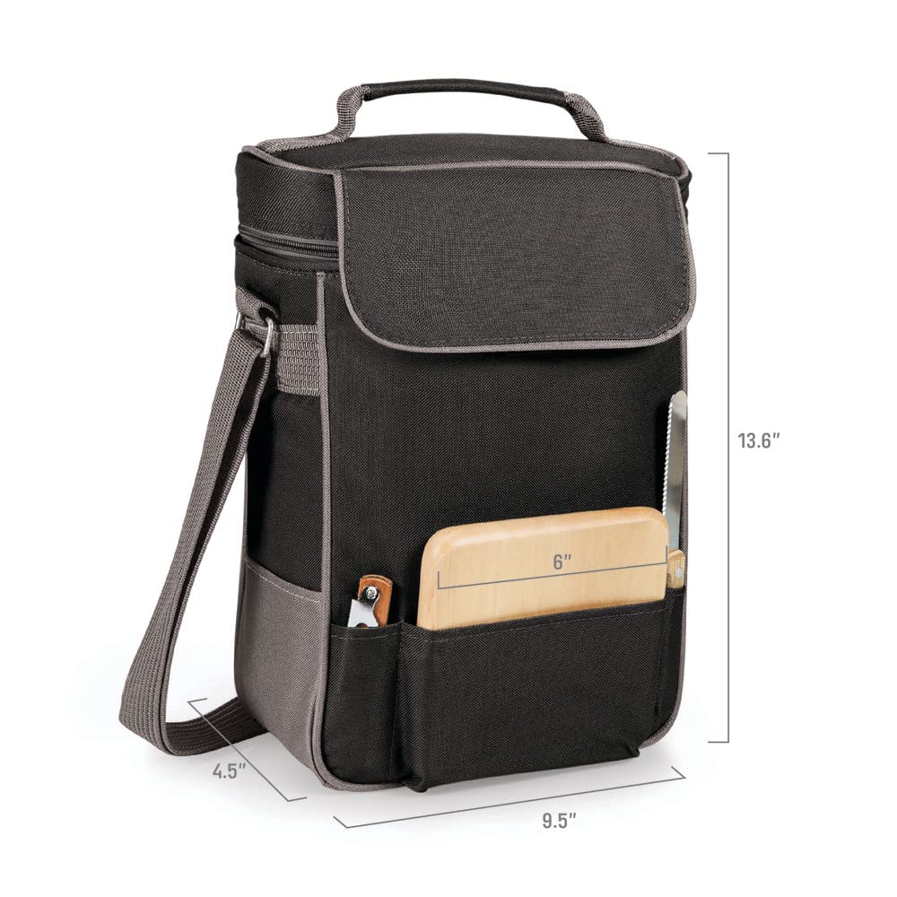 PICNIC TIME NFL Unisex-Adult Insulated Wine & Cheese Tote Bag with Cutting Board - Perfect for Tailgating, Outdoor Picnics & Game Day Parties