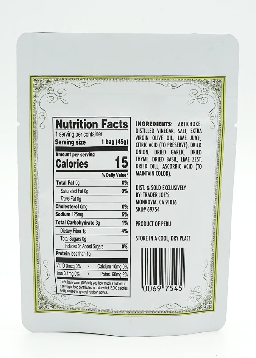 Trader Joe's Marinated Artichokes - Ready to Eat, Gluten-Free & Vegan - Perfect for Salads, Pasta & Charcuterie Boards | On-The-Go Snack & Picnic Essential