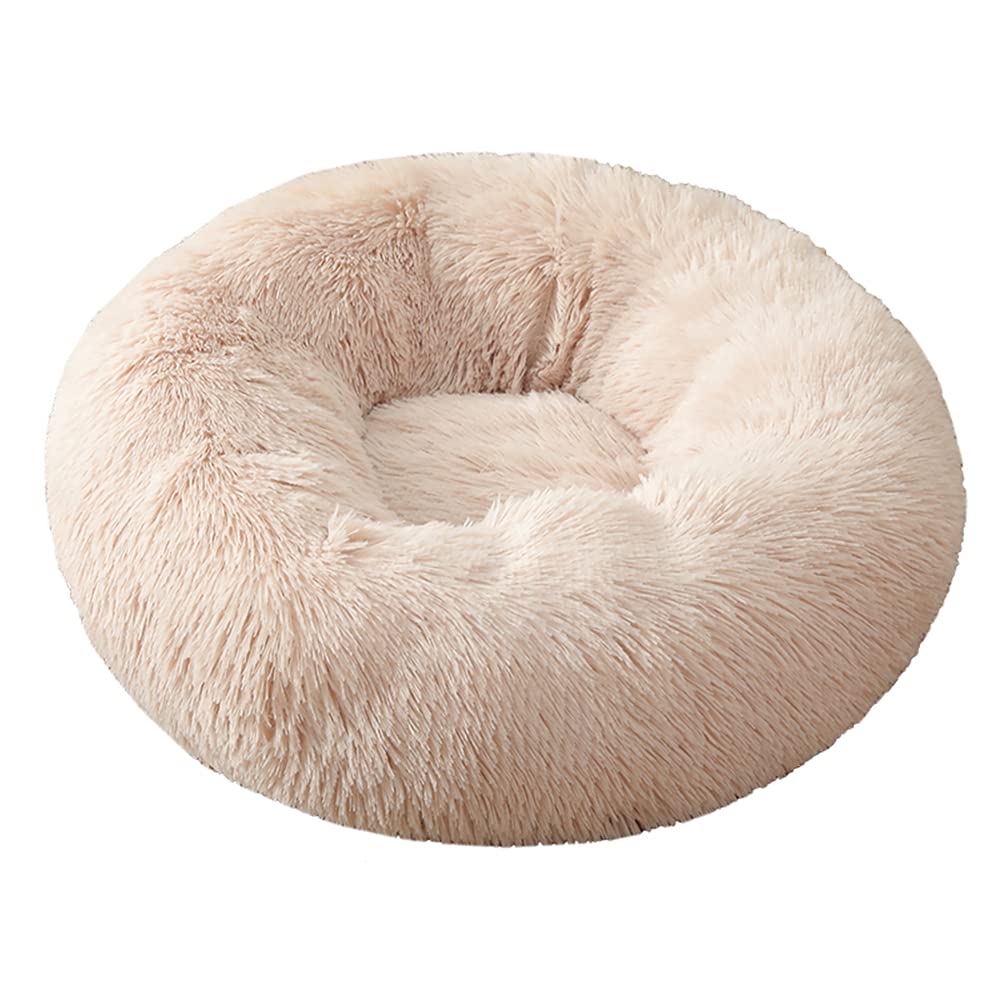 Soft Plush Round Pet Bed for Dogs & Cats - Warm Winter Sleeping Bag, Kennel Lounger & Cozy Sofa Basket for Small, Medium, Large Pets (70cm) - Perfect for Indoor/Outdoor Use, Living Room, Bedroom & Pet House