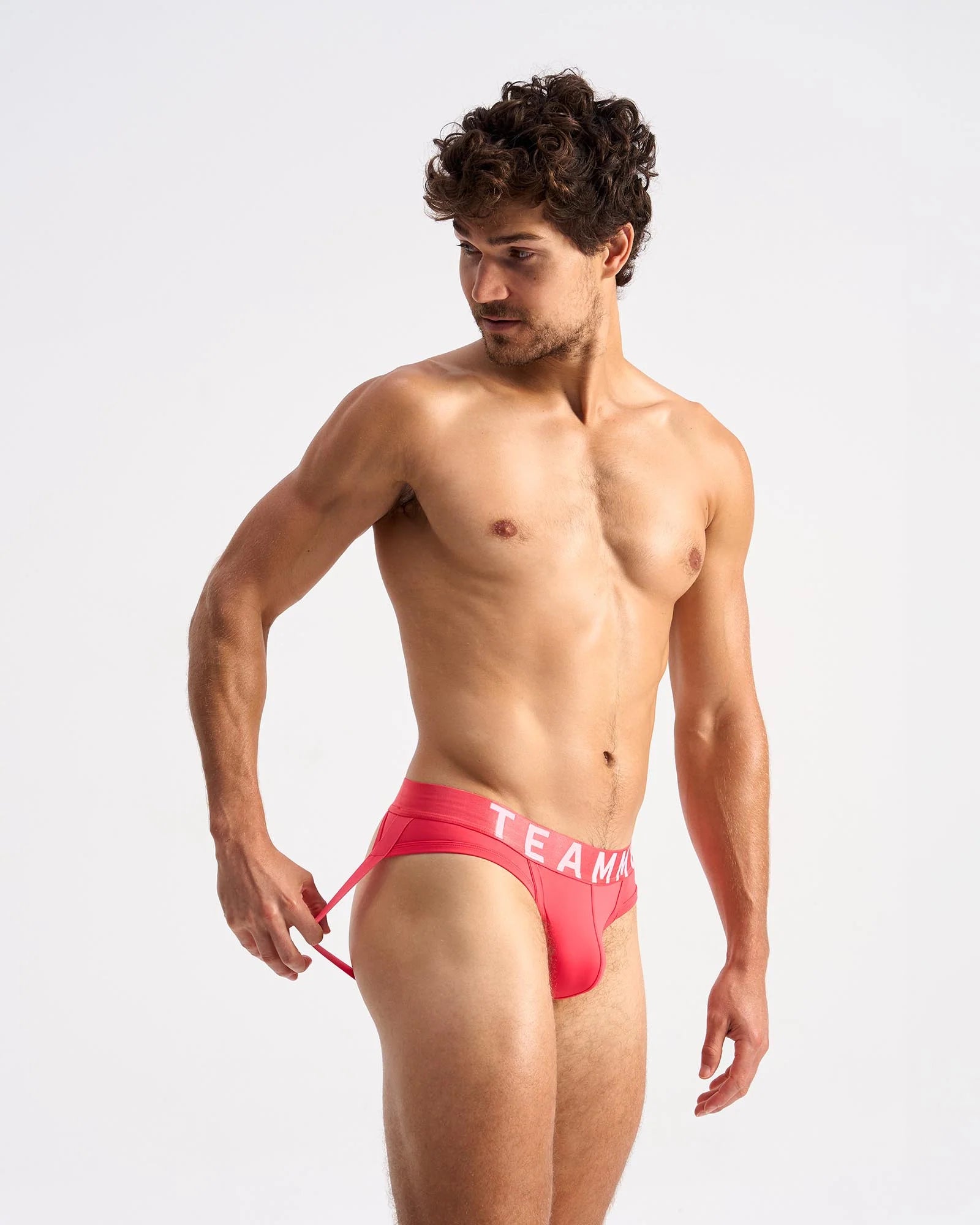 Teamm8 Spartacus Jockstrap Hibiscus - Breathable & Comfortable Athletic Support for Men - Perfect for Gym, Running & Sports Activities