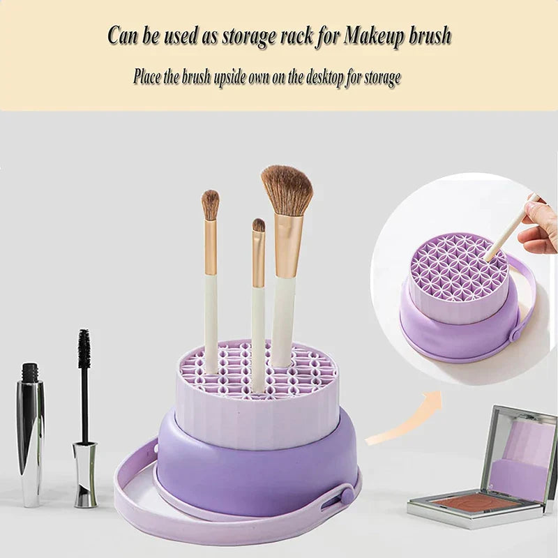 Professional Makeup Brush Cleaner - Multifunctional Silicone Cleaning Tool for Cosmetics & Beauty Brushes | Perfect for Home & Salon Use