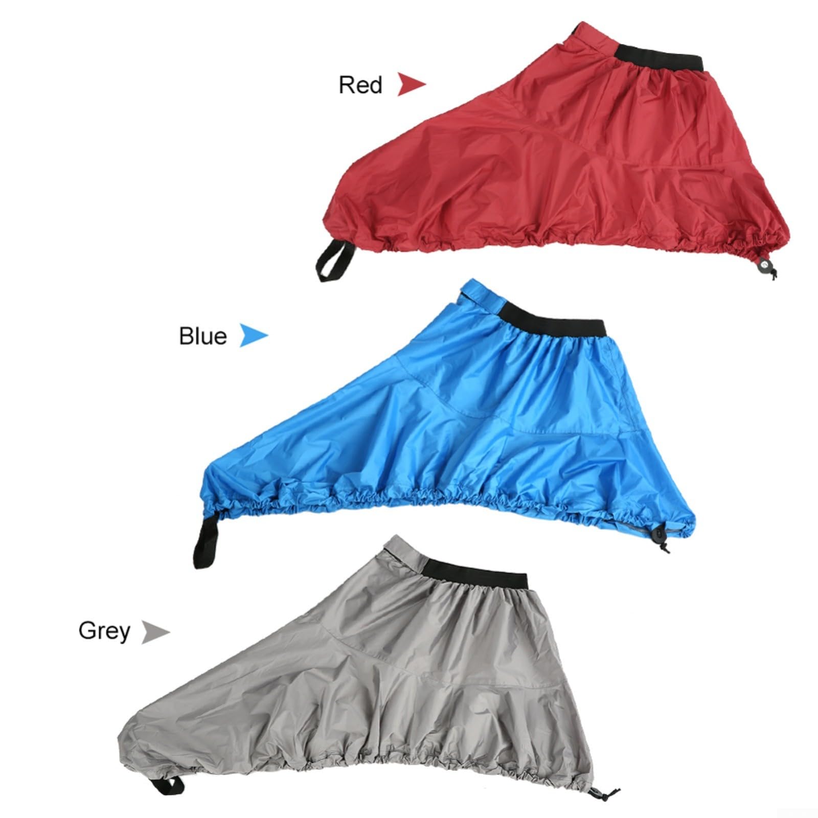 Waterproof Kayak Spray Deck Cover with Elastic Strap - for Kayaking & Canoeing (M, Red)