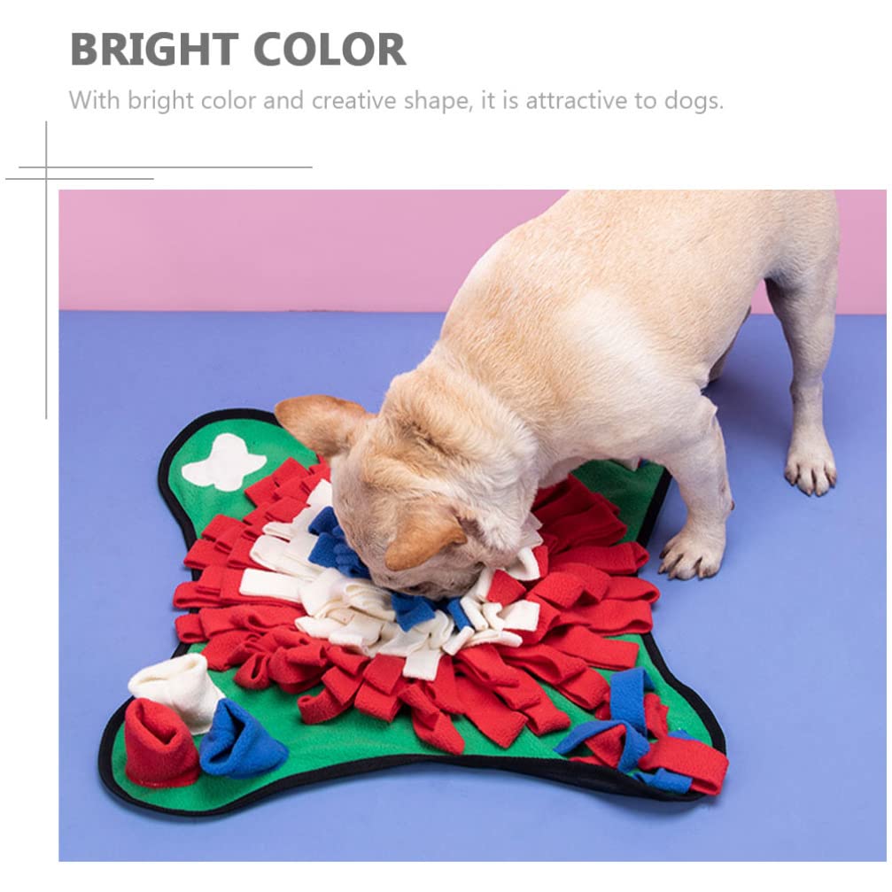 Balacoo Dog Snuffle Mat - Interactive Puzzle Toy for Dogs, Sniffing & Foraging Training Blanket with Polar Fleece - Perfect for Mental Stimulation & Indoor/Outdoor Play