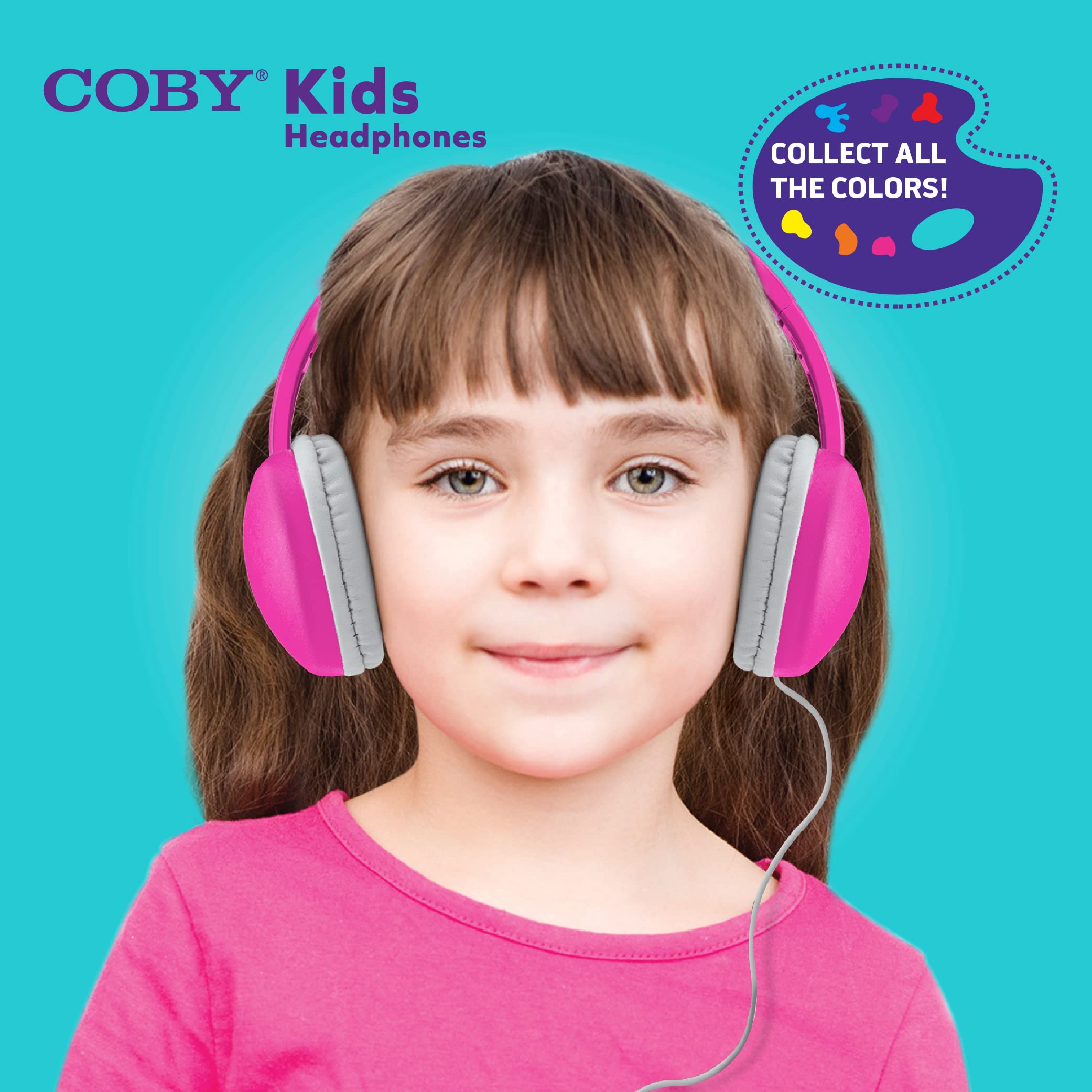 Kids Wired Headphones with Microphone & Volume Control - Lightweight School Headphones for Children, Noise Isolation Corded Earphones (Black) - Perfect for Online Classes, Travel & Home Learning