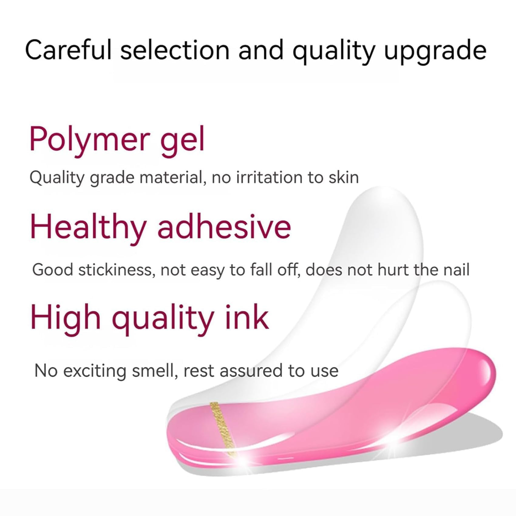 UV Gel Nail Stickers Kit with Light for Home Manicure