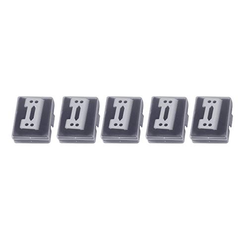 5Pcs Premium 28T Zirconia Ceramic Clipper Blades for Professional Hair Clippers - Durable Replacement Blades for Barbers, Groomers & Seniors Haircut (Perfect for Home & Salon Use)