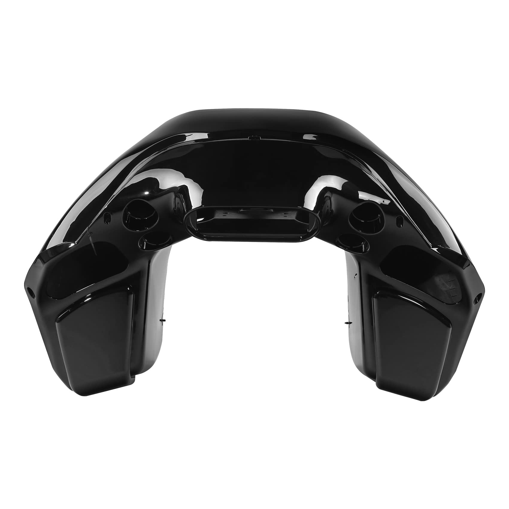 XMT-MOTO Front Upper Outer & Inner Fairing Kit for Harley Davidson Touring Road Glide FLTR 1993-2013 - Gloss Black Replacement Parts for Motorcycle Wind Protection & Style Upgrade