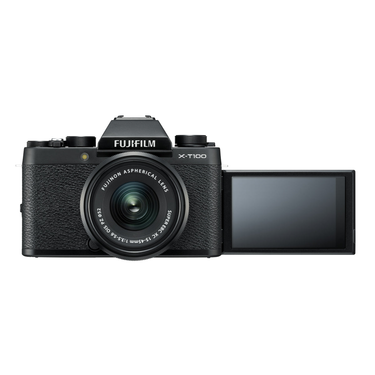 Fujifilm X-T100 Mirrorless Digital Camera Body (Black) - 24.2MP APS-C Sensor, 4K Video, 3-Way Tilting LCD - Perfect for Travel, Vlogging & Photography