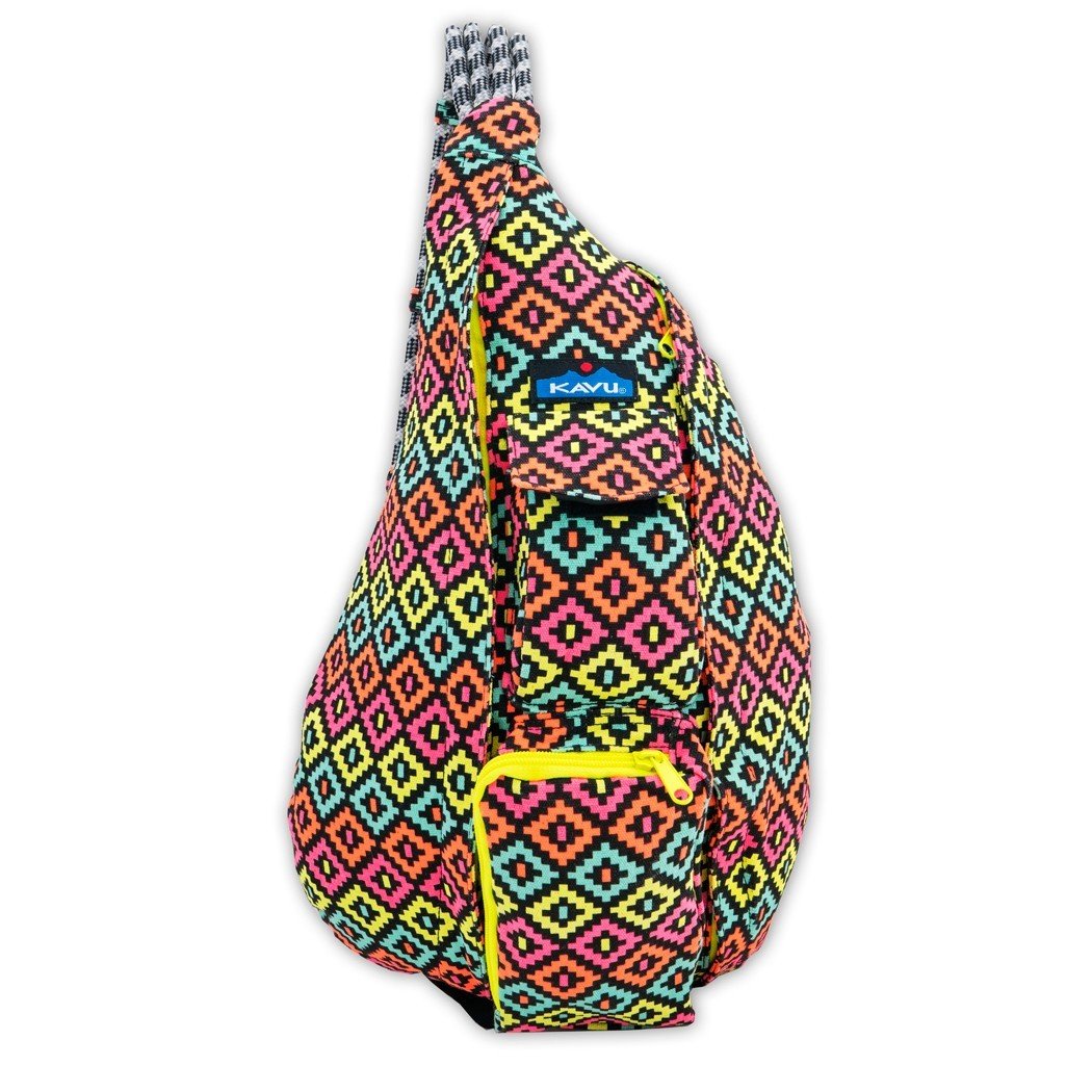 KAVU Original Adjustable Rope Sling Bag - Lightweight Crossbody Shoulder Pack for Hiking, Travel & Outdoor Adventures | Durable Daypack with Adjustable Strap for Men & Women