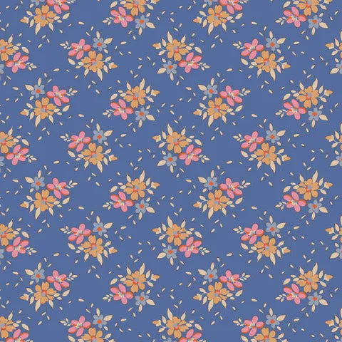 Tilda Summer 130132 Frida Blue Scrapbooking Paper - Perfect for DIY Cards, Photo Albums, and Memory Books