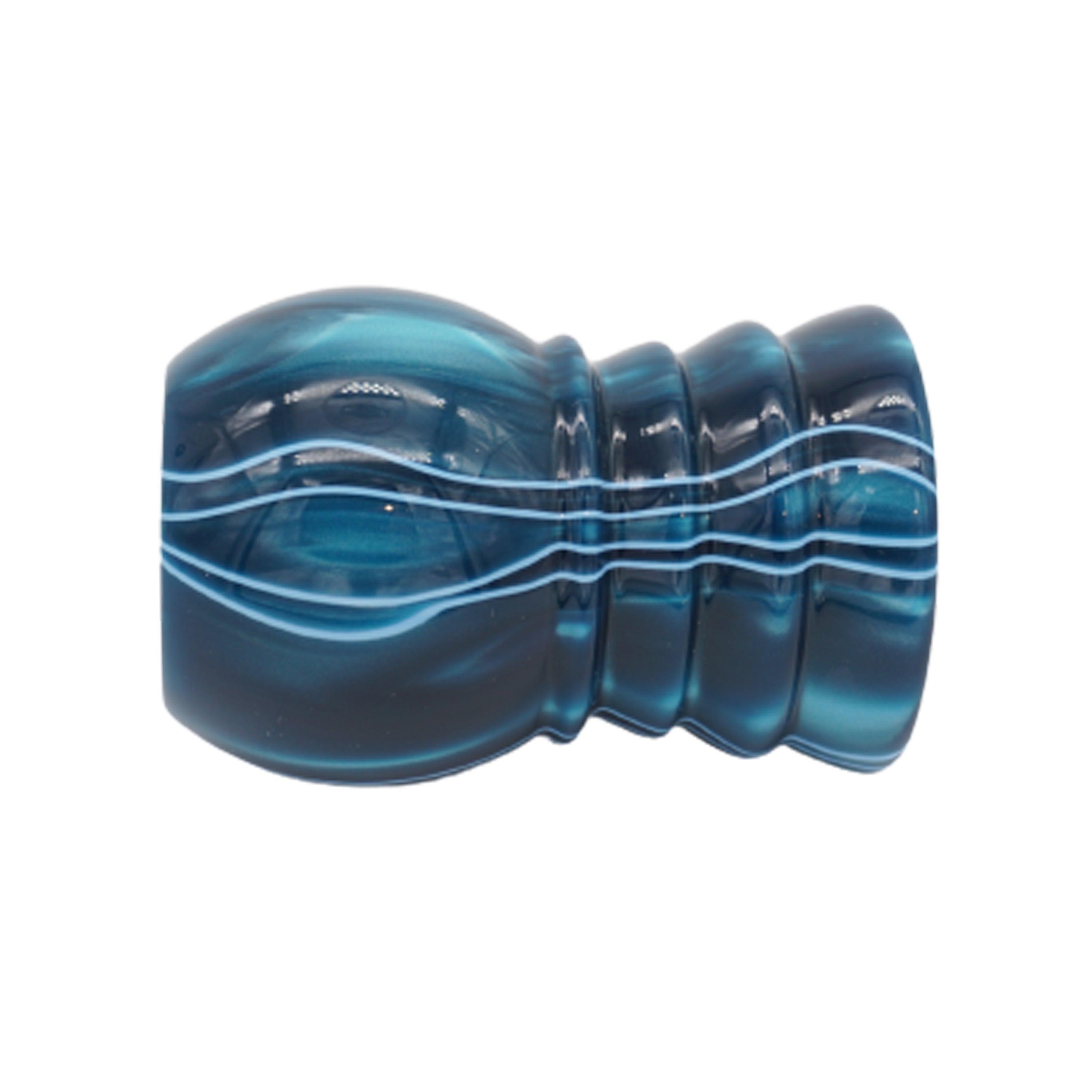 Premium Ocean Waves Handcrafted Shaving Brush Handle - Fits 24mm & 26mm Knots - Perfect for Wet Shaving & Grooming Gifts - Luxury Bathroom Accessory for Men