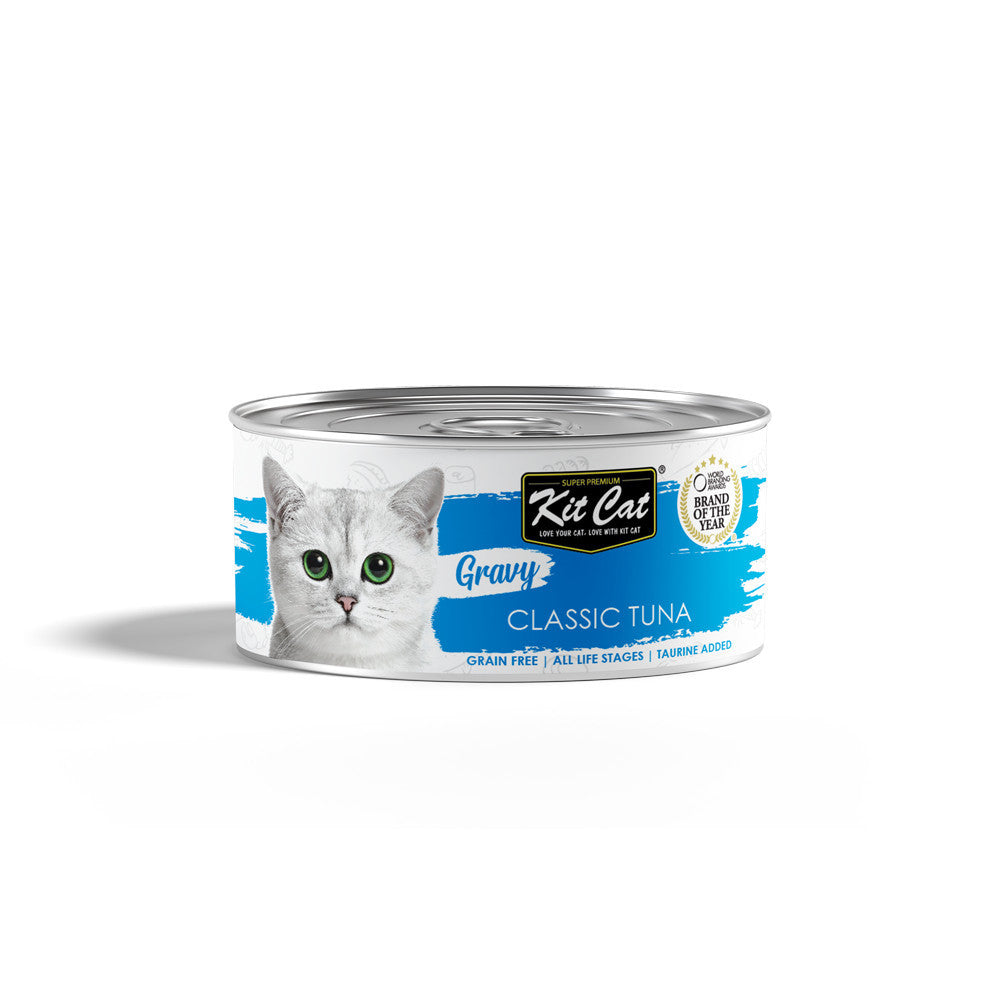 Kit Cat Gravy Wet Cat Food - 70g Can - Delicious & Nutritious Meal for Adult Cats - Perfect for Indoor & Outdoor Cats - High Protein & Taurine for Healthy Growth