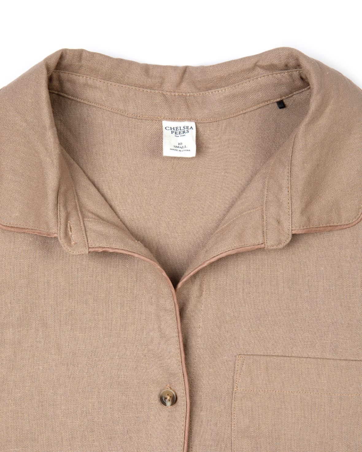 Premium Linen Blend Long Sleeve Shirt for Men & Women - Comfortable Beige Casual Shirt for Office, Travel & Everyday Wear